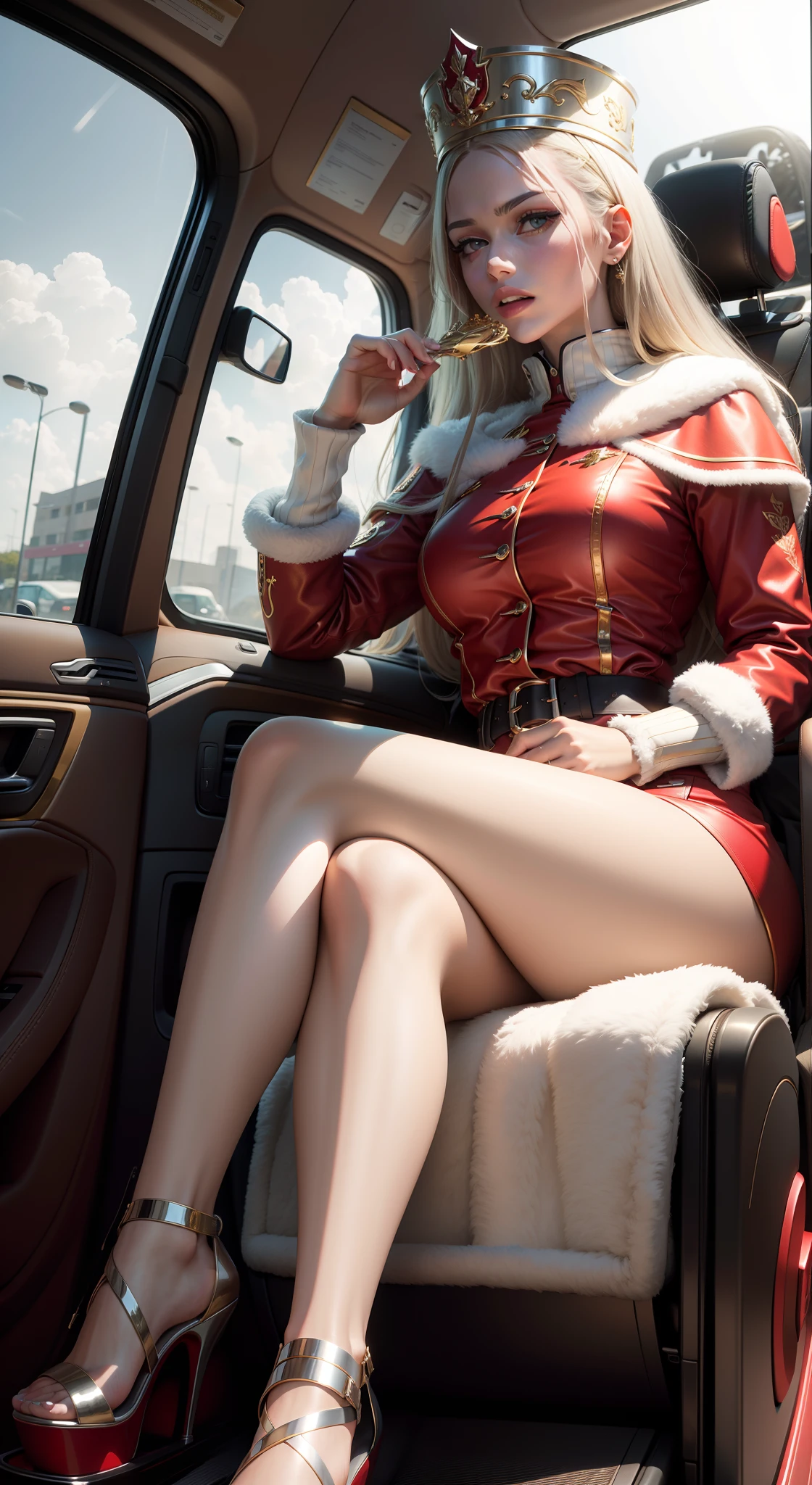 Gold-plated luxury car interior
