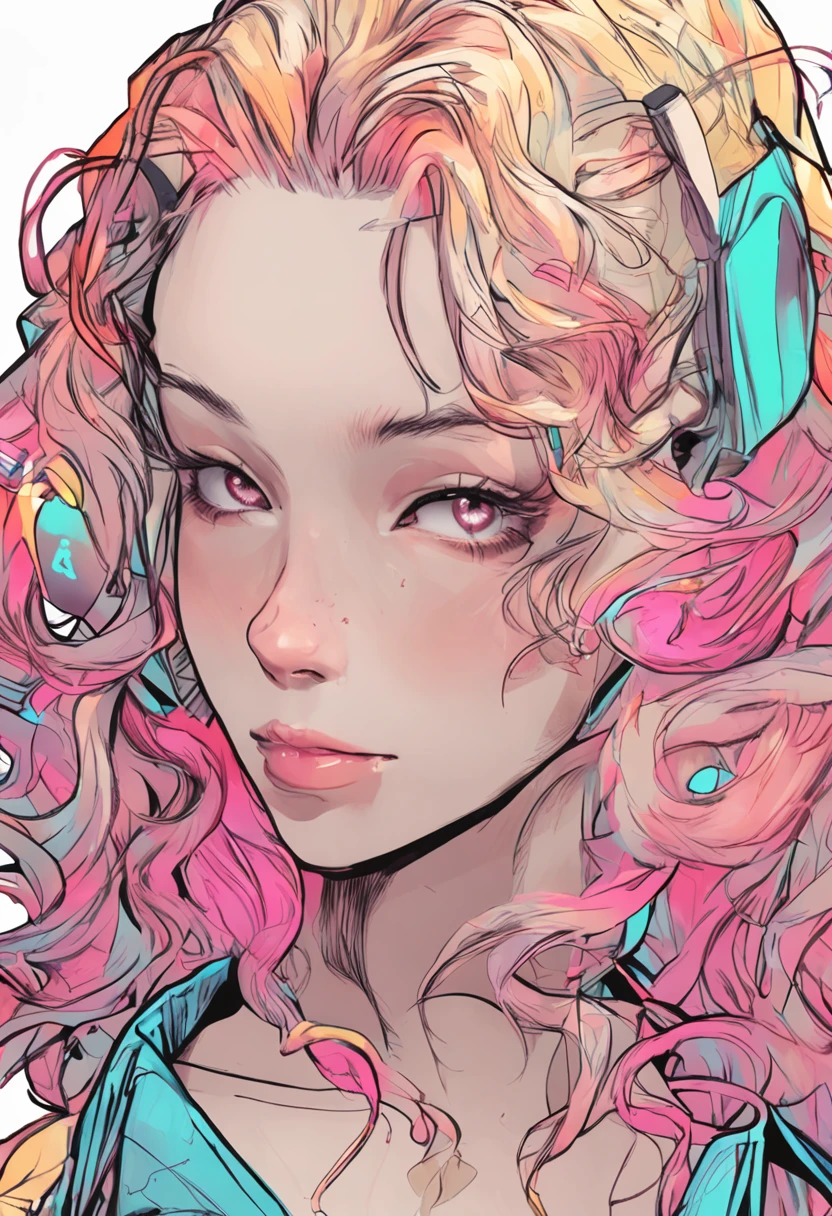 hair bobbles, wince, light smile, fang, gradient hair, hair spread out, sunglasses, gradient eyes, nosebleed, fingersmile, Surrealism, drop shadow, anaglyph, stereogram, tachi-e, pov, atmospheric perspective, lineup, 8k, super detail, ccurate, best quality, highres, high details, textured skin