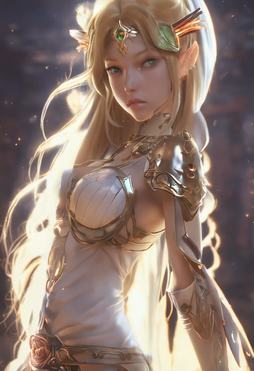 (Thick Body:1.4), (Long Blond Hair:1.4), Green Eyes, HDR (High Dynamic Range), Ray Tracing, NVIDIA RTX, Super-Resolution, Unreal 5, Subsurface Scattering, PBR Texturing, Post-Processing, Anisotropic Filtering, Depth-Of-Field ,Maximum Clarity And Sharpness, Multi-Layered Textures, Albedo And Specular Maps, Surface Shading, Accurate Simulation Of Light-Material Interaction, Octane Render, Two-Tone Lighting, Low ISO, White Balance, Rule Of Thirds, Wide Aperture, 8K RAW, Efficient Sub-Pixel, Sub-Pixel Convolution, (Luminescent Particles:1.4), {{Masterpiece, Best Quality, Extremely Detailed CG, Unity 8k Wallpaper, 3D, Cinematic Lighting, Lens Flare}},