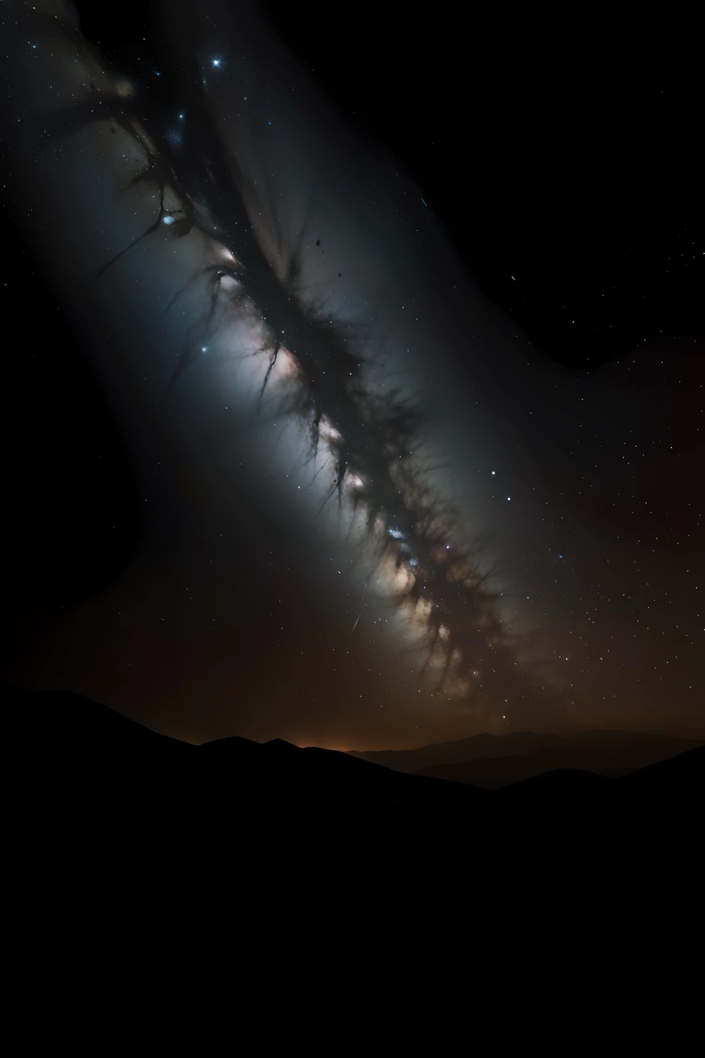 photo realista de la via lactea completa