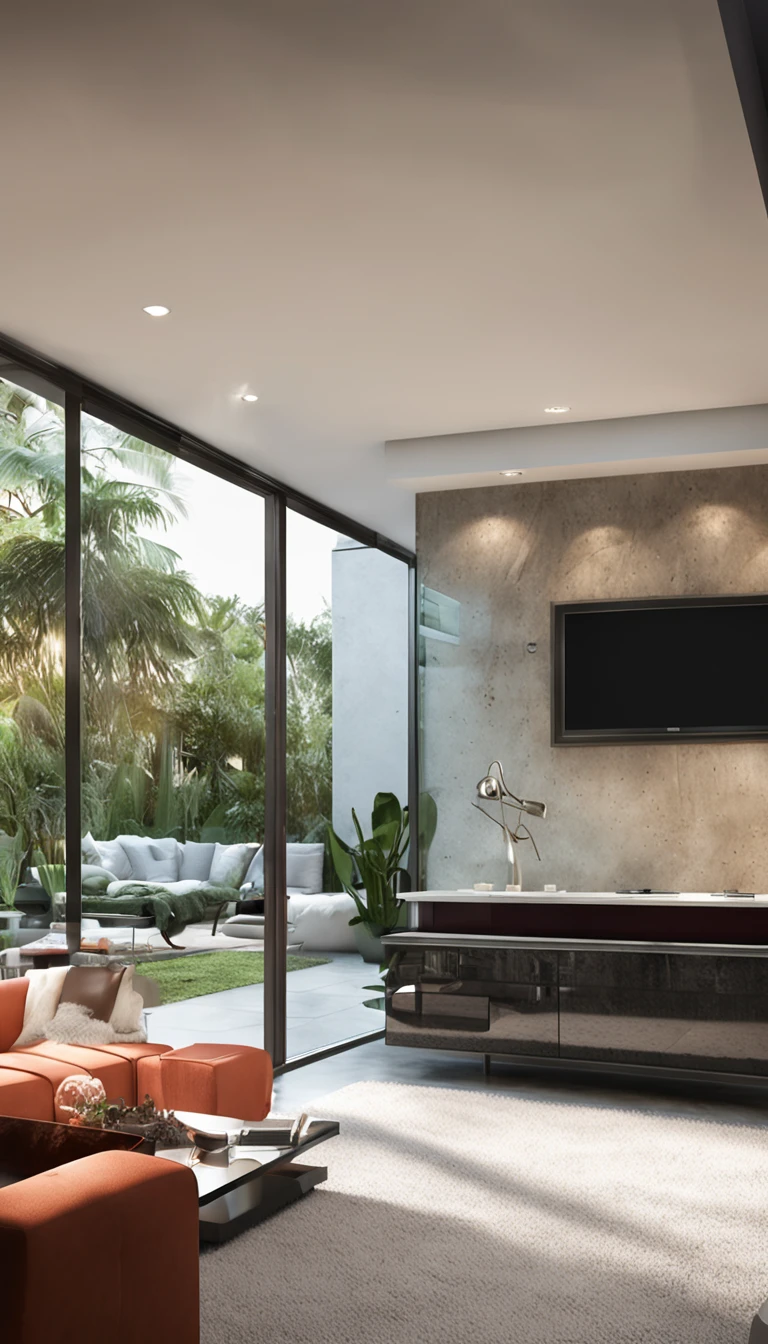 contemporary house,Futuristic mixed with classic design,Details in the mirrored window,White ceiling,There is no extravagant lighting at all,Two floors are within easy reach
