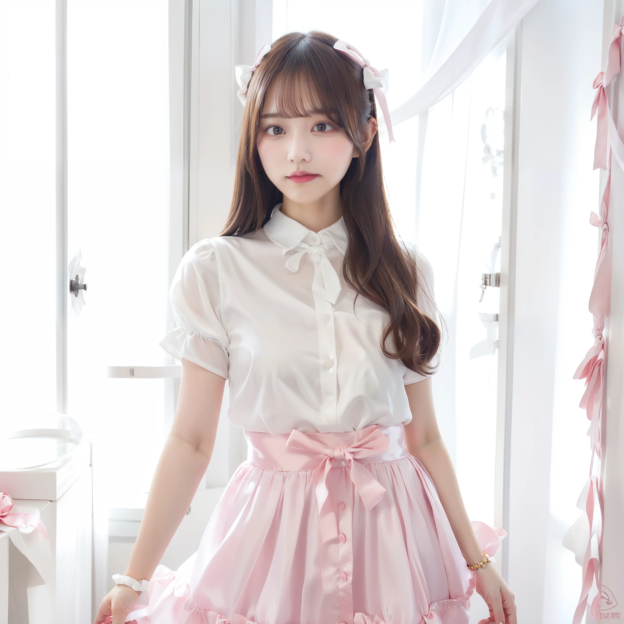Fluttering skirt maid girl baby face