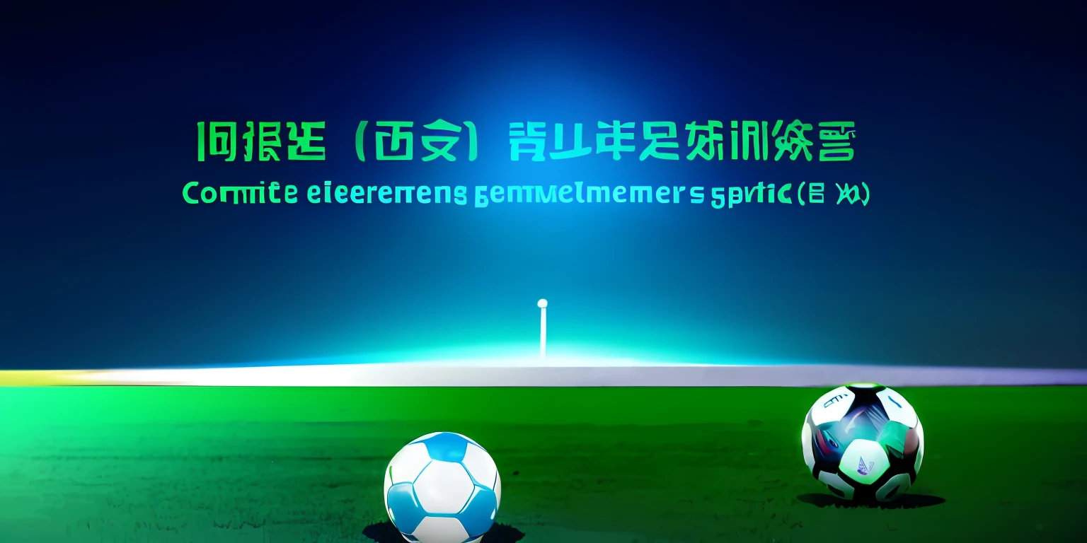 Elements of Argentine football,Xi'an elements,Football sports elements,Background green to blue gradient