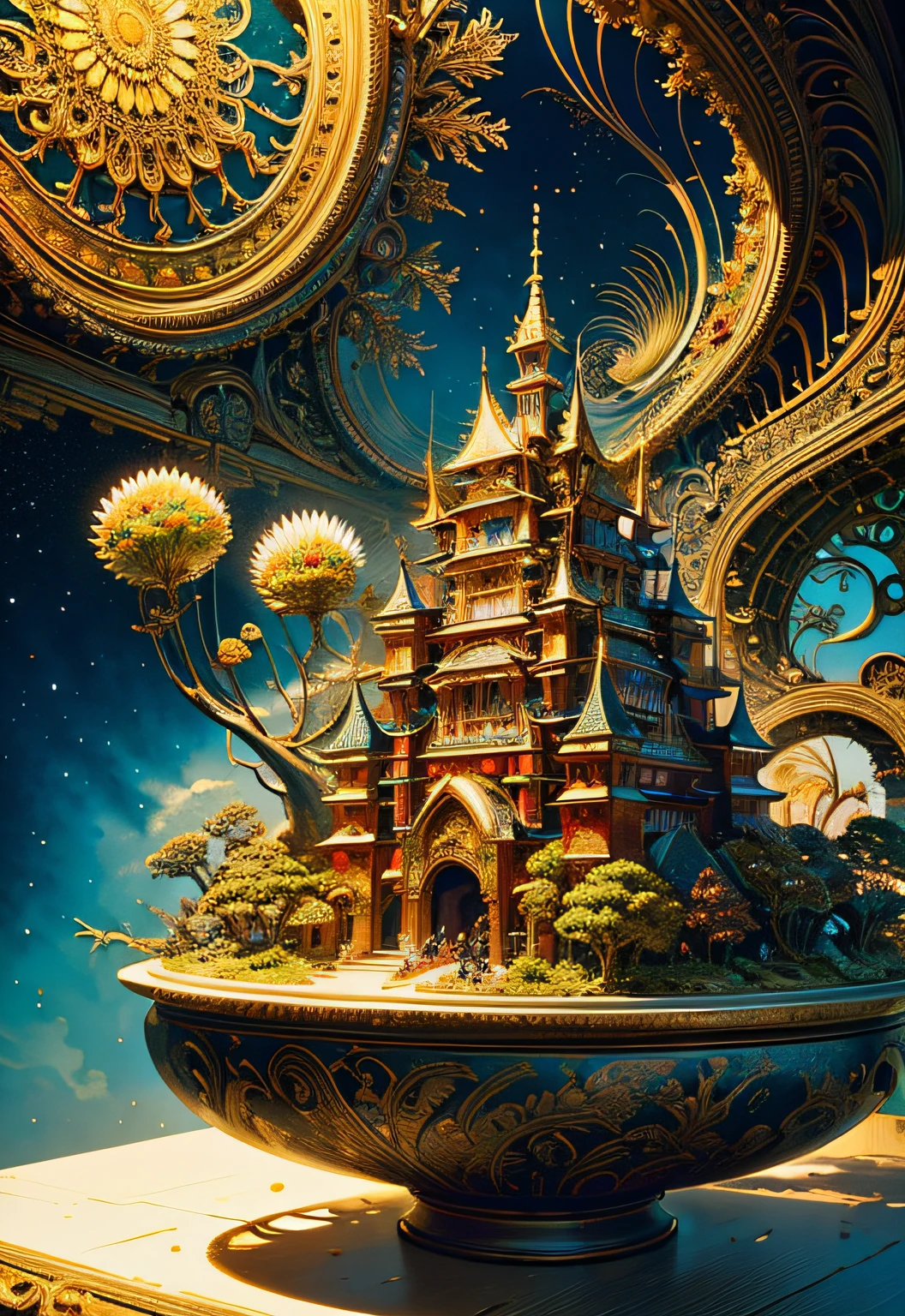 (​masterpiece、top-quality、top-quality、Beautifully Aesthetic:1.2)、(Delicious-looking gorgeous cake)、ighly detailed、(Fractal Art:1.3)、colourfull、highestdetailed