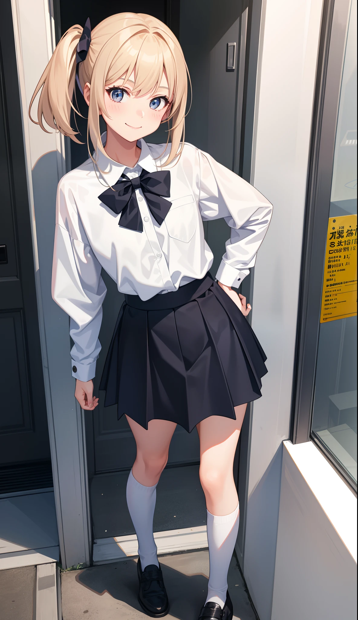1girl in、AS-Adult、A smile、A delightful!　The shirt、skirt by the、（small tits）