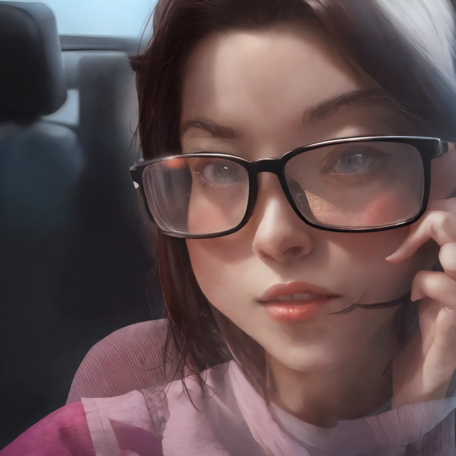 there is a woman with anime glasses , taken in the early 2020s, imagem de perfil, foto de perfil headshot, Alanis Guillen, cerca de 3 5 anos, 38 anos, foto do perfil, 4 5 I, muito bobo olhando, Mulheres de 40 anos, foto de perfil, foto ao lado, 3 6 anos