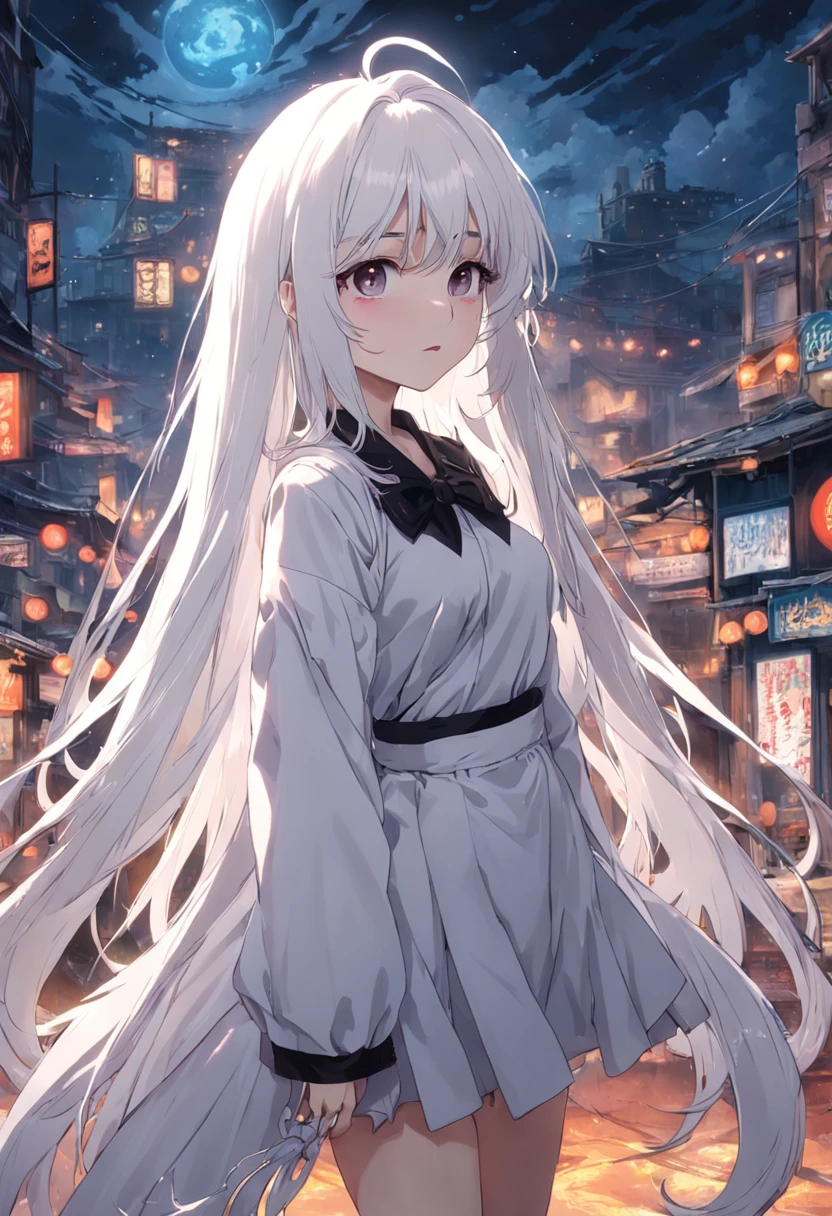 White hair,long whitr hair,Lolita prostitute