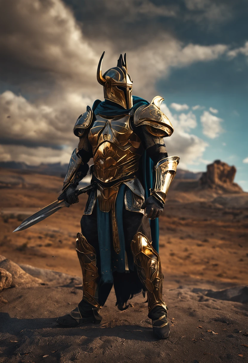 spartan warrior, fighting , stunning armor, black gold armor, epic, 8k