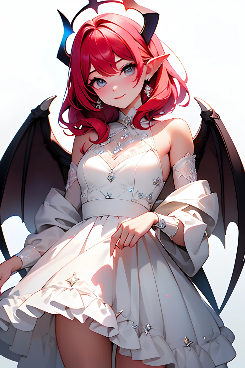 (​masterpiece:1.2)、top-quality、(illustratio:1.2)、(ultra-detailliert)、eyes focus、(Cleverly crafted glow、Pink lens flare)、(Cinematic background)、Hyper-detailing、(delicate detail)、(intricate detailes)、mid air、octane renderings、HDR、(Hyper-detailing:1.15)、(softlight:1.2)、1girl in、beautiful a girl、ultradetailed eyes、mature、plump、A thick、Rainbow painting drops、Teardrops of paint、Woman composed of paint、Completely paint、Splat、 Splash、outside of house、(Short blonde hair:1.1)、(radiant eyes)、((make - up))、(cinematic masterpiece)、intensely、Powerful、Splashes of absolutely eye-catching colors、(Movie headlights)、Light coming from above、Growing shadow、((coustics))、dynamic ungle、beautiful detailed brilliance、ambient occlusion、ambient lights、ray trace reflection、(best illumination、extremely delicate and beautiful)、((ciinematic light))、(The soft:2)、(Nephilim:1.2)、(The halo)、demonic horns、(1 Angel Wings)、1 Demon Wings、Wings on the back、half-ghost、Demon Ears、Black wings、crow wings、(Falling crow wings)、Dark hair、grey  eyes、(Red hair shine)、(glowing aura)、