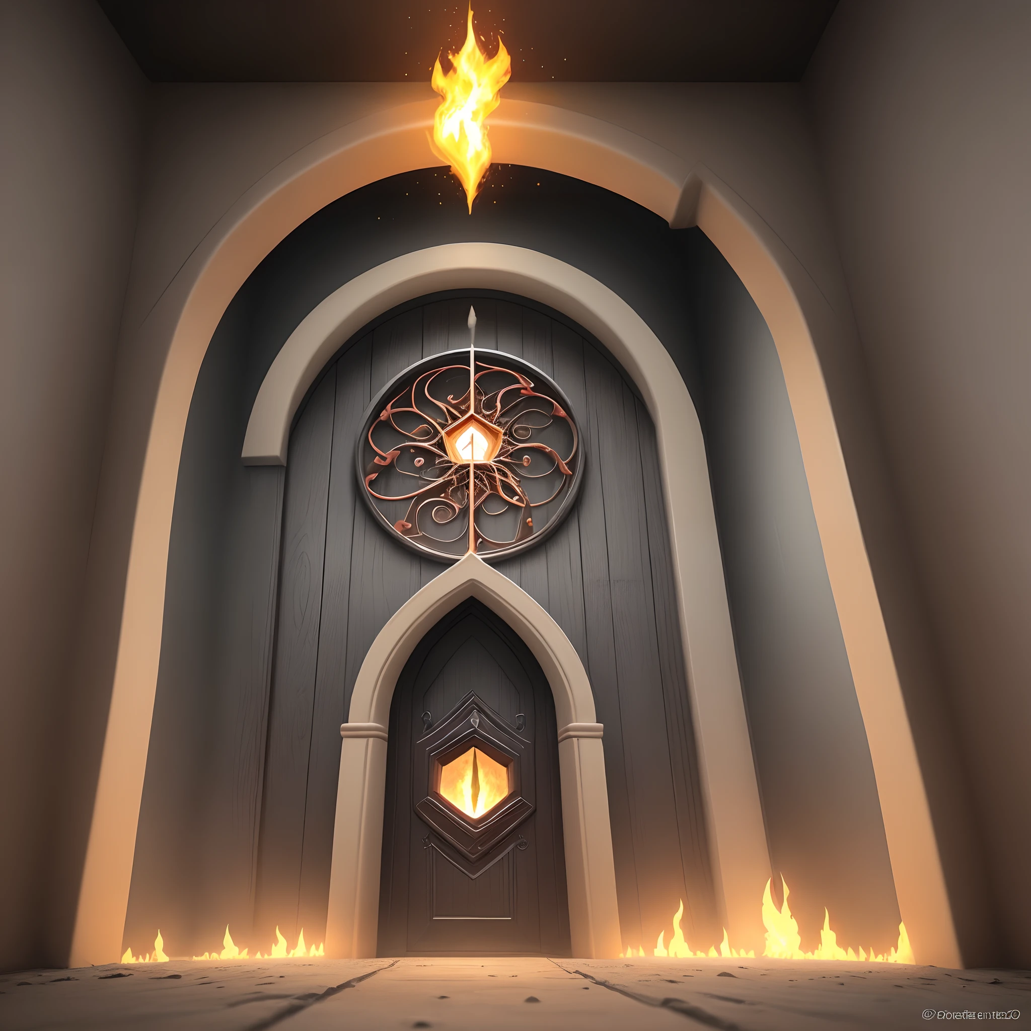 uma porta de fogo vermelha em um quarto escuro com um fogo saindo, um portal para o reino da chama perdida, portal para o inferno, porta para o inferno, The Gate to Hell, as portas do inferno, portas do inferno, a grande porta do inferno, fundo do inferno, portal to the ethereal realm, estudando um portal de fenda aberto do inferno, um portal para as profundezas
Com escrituras vermelhas antigas em destaque e ao redor do portal