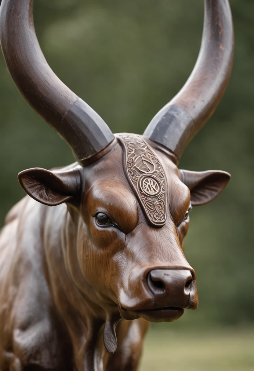 Image of a bull representing the fehu rune of abundance in the norse culture