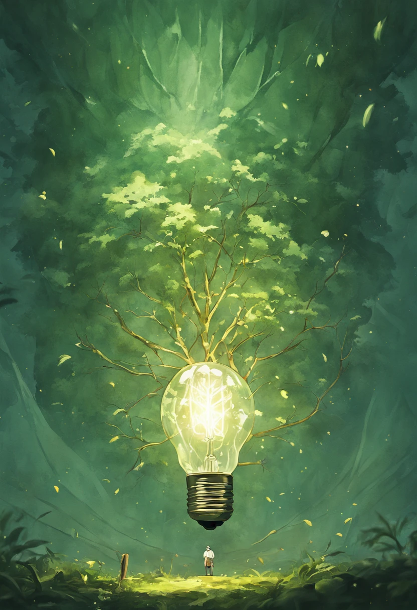 There are bulbs with trees, lightbulb, Ambient, lightbulb, Photo processing, Detailed conceptual photo, Green Energy, creative photo manipulation, Aeroichten, amazing photo, Nice picture, Artistic photography, Beautiful pictures, environmental art, Von Derek Zabrocchi, beautiful image, natural soft light, Von Arthur Tarnowski, Sustainability