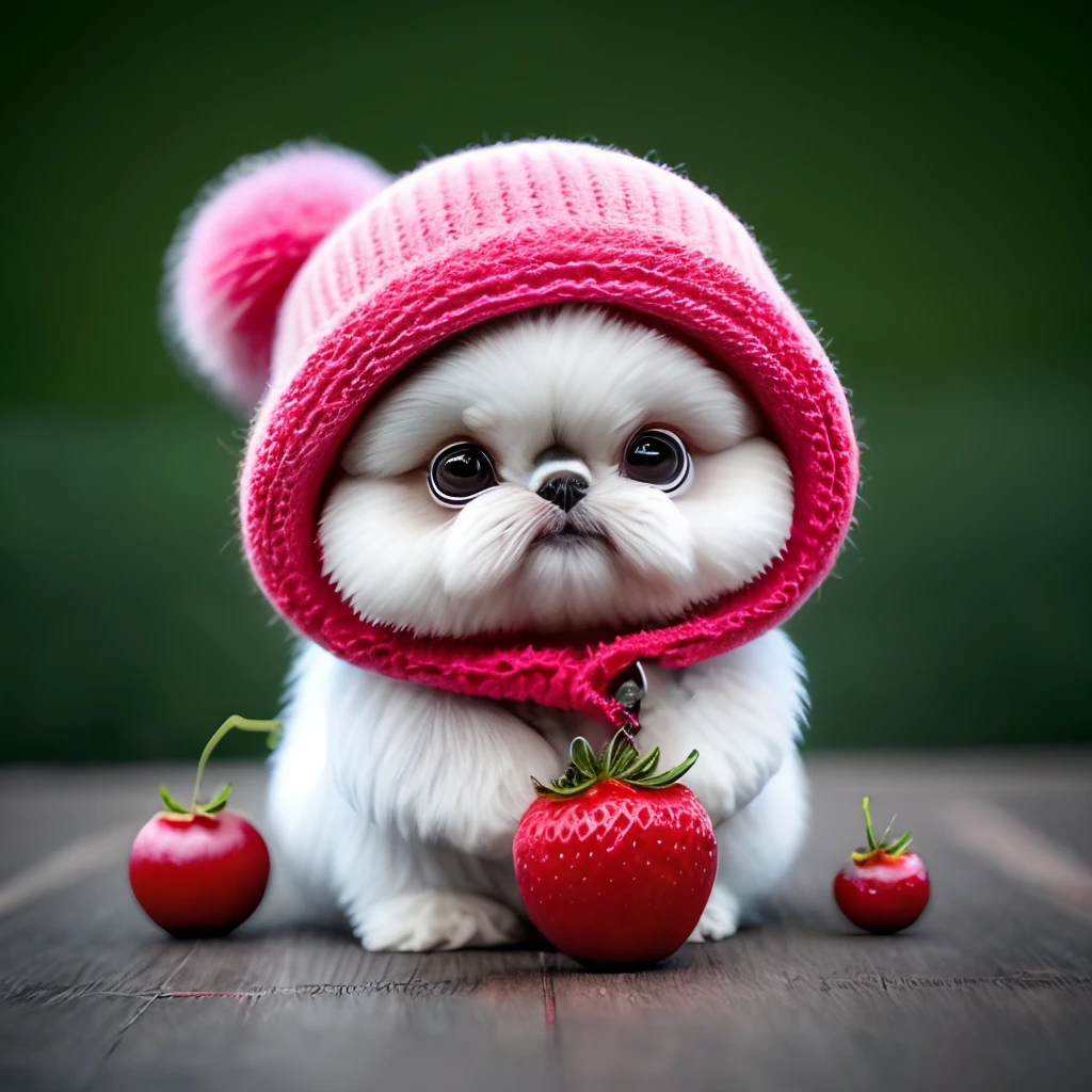 : 3。Shih Tzu、Real kei、hairy、Animals in clothes、Apple、dark circles、teak、cherry、food、fruit、full bodyesbian、Hats、non-human、strawberries、tomatoes、watermelons