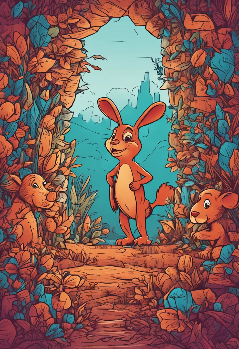 desenhe o coelho correndo