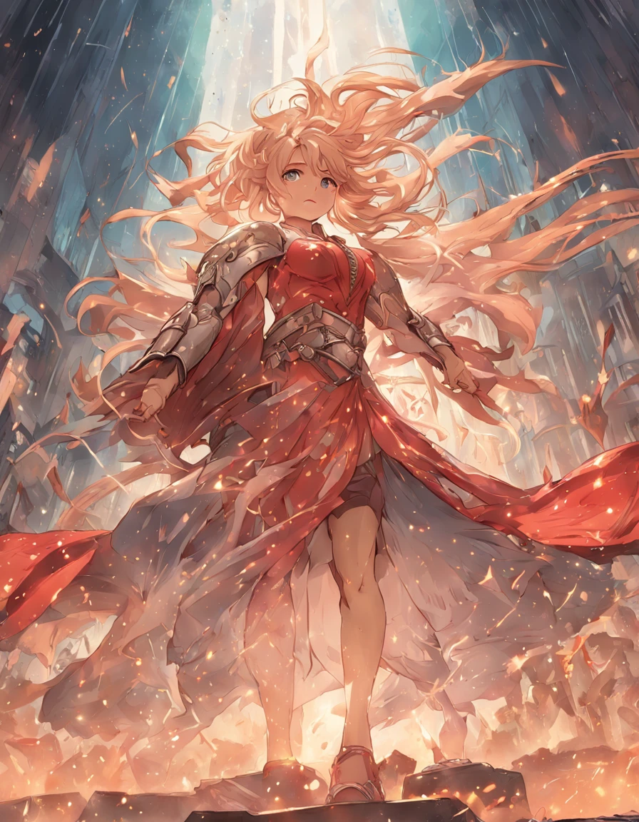 Uma rainha gigante de 4 metros, albina e cabelos longos brancos,voluptuosa,bonita, Leads her army of Greek warriors with greatness.