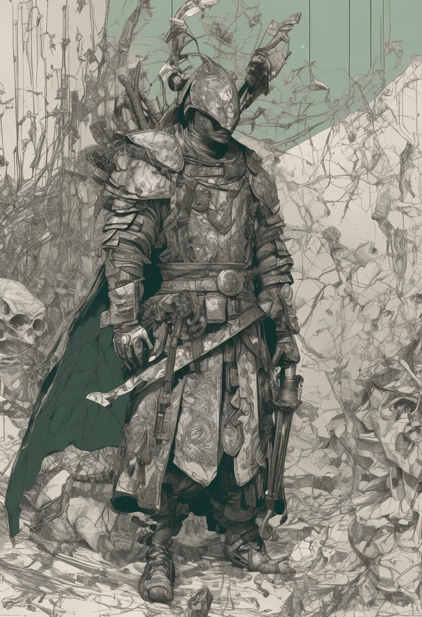 character turn-around sheet, front-view side-view back-view, Black and green armored samurai, wires cybernetic implants, art by adrian ghenie and esao andrews and jenny saville, surrealism dark art by james jean and takato yamamoto and blii sienkiewicz, trending on artstation, sharp focus, studio photo, intricate details, highly detailed, by greg rutkowski, Dark souls, bloodborne Unreal Engine 5, Cinematic, Color Grading, portrait Photography, Ultra-Wide Angle, Depth of Field, hyper-detailed, beautifully color-coded, insane details, intricate details, beautifully color graded, Unreal Engine, Cinematic , Color Grading, Editorial Photography , Photography, Photoshoot, Shot on 70mm lens, Depth of Field, DOF, Tilt Blur, Shutter Speed 1/1000, F/22