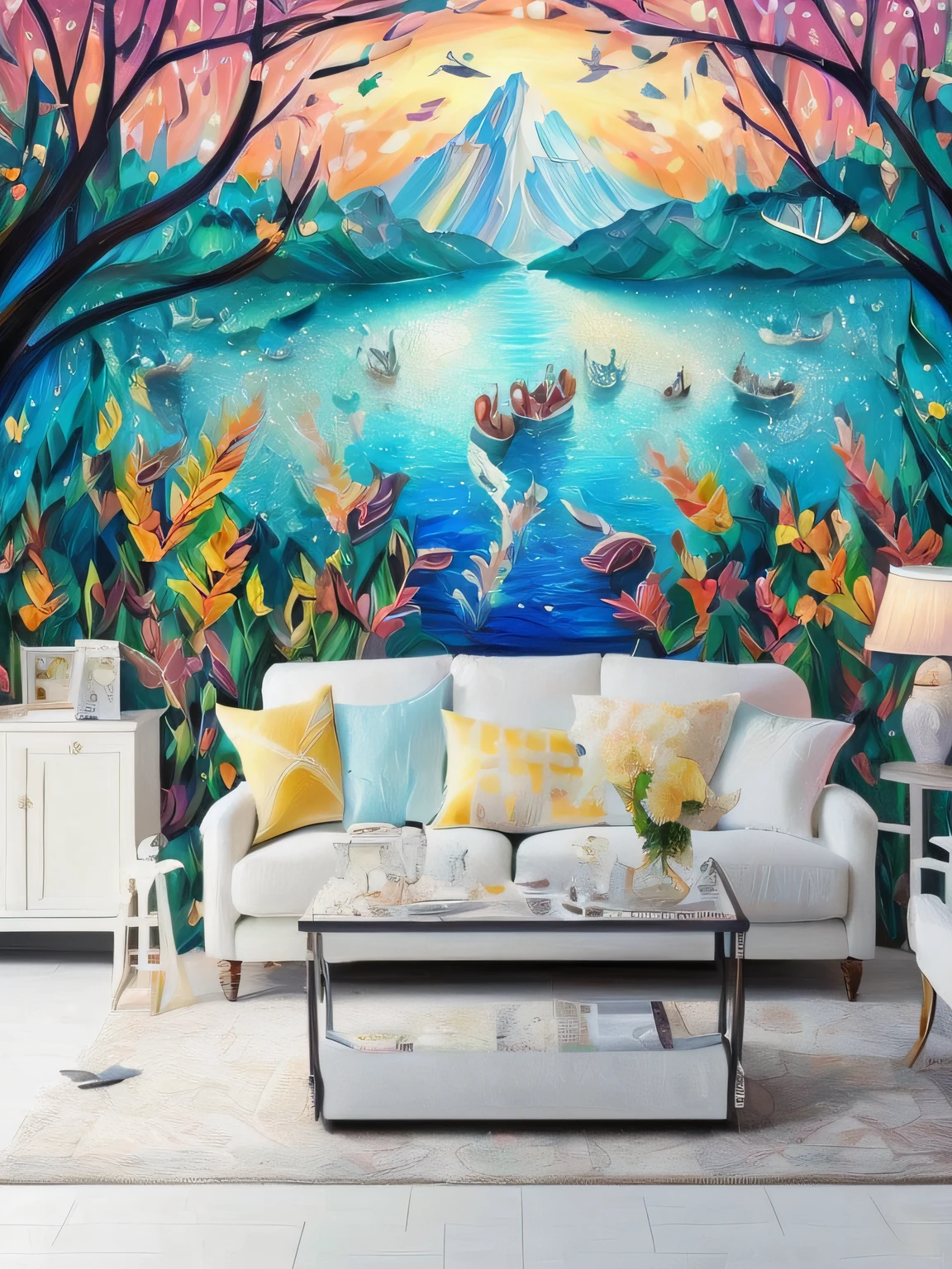 "(unity 8k wall paper、ultra-detailliert、Beautifully Aesthetic、masterpiece、top-quality)、((Beautiful oil painting style))、masutepiece, beautiful lighting, penguin, Staring straight ahead