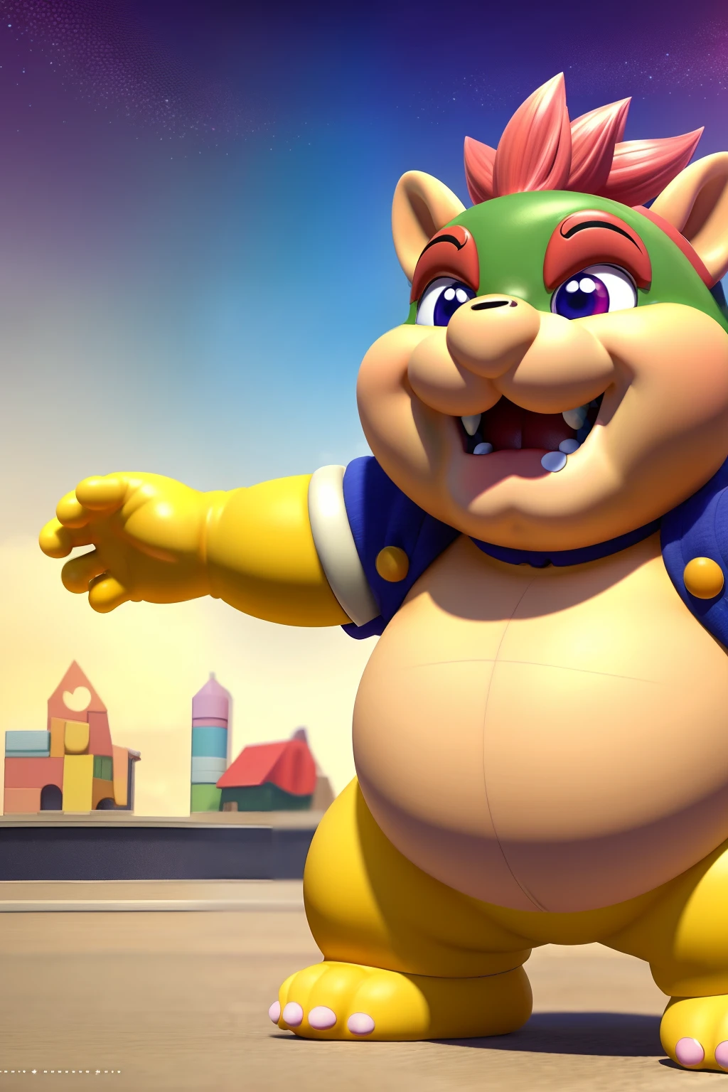 (extremely detailed CG unity 8k wallpaper,best quality, masterpiece), vibrant colors, playful atmosphere, chubby child, adorable expression, chubby cheeks, joyful energy