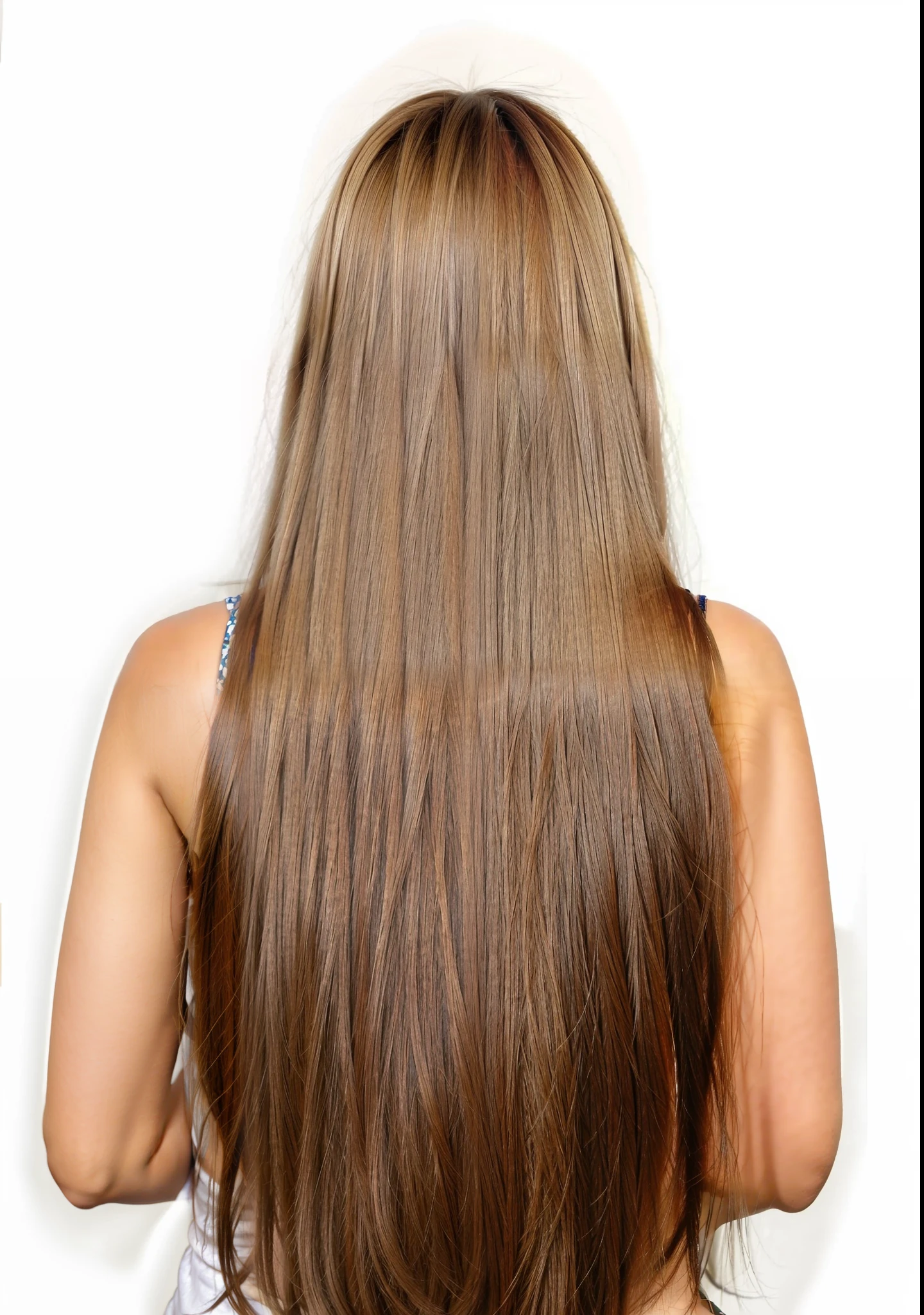 mujer, cabello largo hermoso