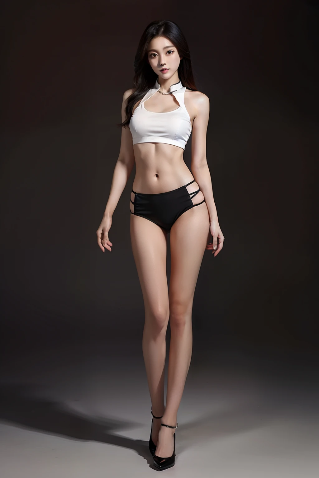 Long legs,China-style,perfect figure beautiful woman,Abs,Tong