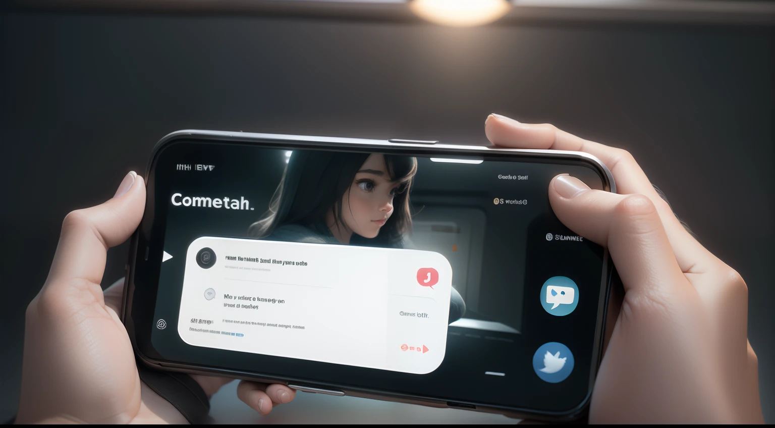 Mobile apps and social media: Capture the moment when people use popular apps or social media platforms on their smartphones.