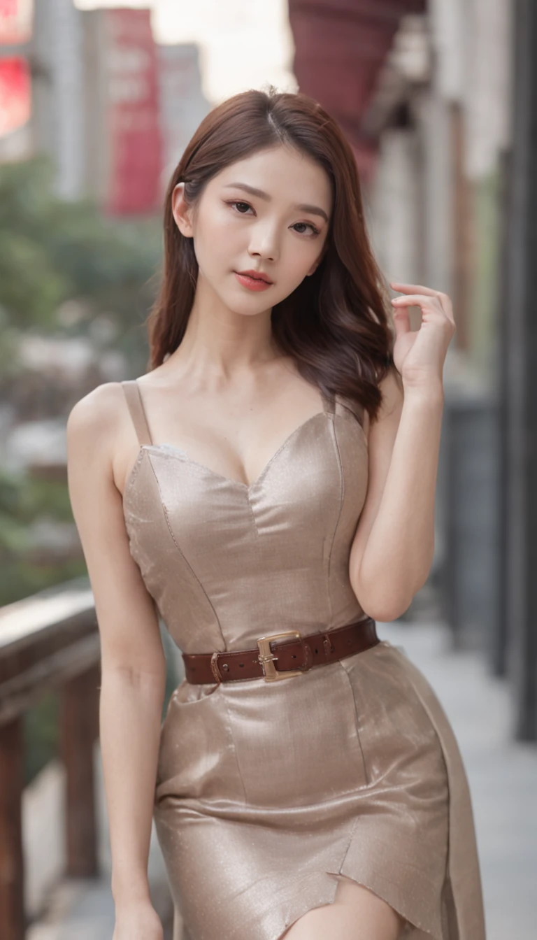 (tmasterpiece,k hd,hyper HD,16k)brunette color hair,15 year old girl,Multi-layer gauze skirt,Emphasize the lips,blusher,Soft lips,Glossy lips,,Soft hair like slippery silk,Sparkling,Almost reluctant to look away,She wears a suspender cheongsam!Imagine that,She just wore a suspender cheongsam to shop in the bustling Sanlitun,One can't help but want to take a closer look。Take a closer look, desi,Her belly pocket is quite stylish,The skirt flutters in the wind,It's like adding a touch of energy to the whole street,Crocodile skin train,A sneak peek angle,(From the angle below),Sit in a train crocodile leather seat,sitting in front,Zoom camera,head portrait,Head down and sleepy-eyed,Look at the ground, best qualtiy, hyper HD, (realisticlying:1.4),, A high resolution, the detail, RAW photogr, Sharp Re, Nikon D850 Film Stock Photo by Jefferies Lee 4 Kodak Portra 400 Camera F1.6 shots, Rich colors, ultra-realistic vivid textures, Dramatic lighting, Unreal Engine Art Station Trend, cinestir 800,(Tilt-Shift:1.4),Midnight Crossroads,(Extremely colorful, Best quality, high detal, Masterpiece, Cinematic lighting, 4K, Chiaroscuro)
