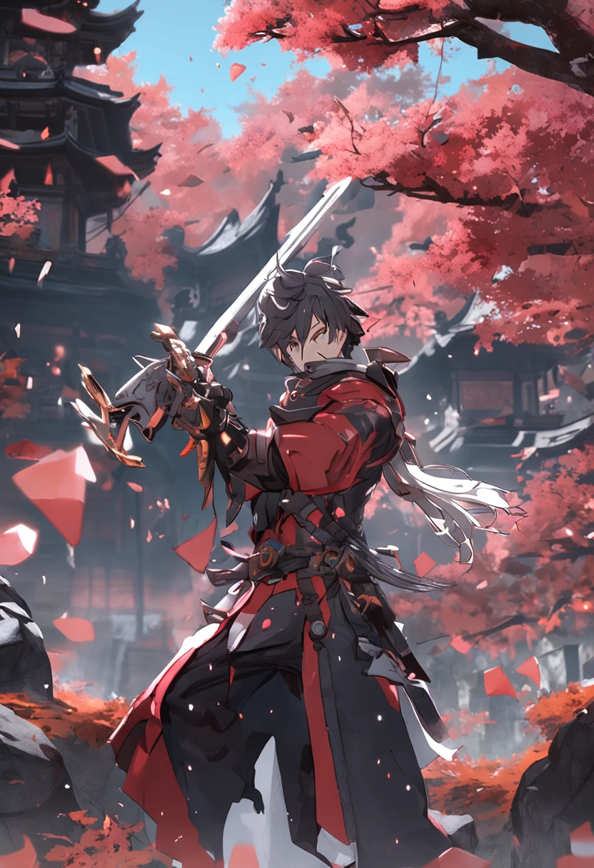 Zhongli|Genshin impact, 1boy, stone dragen, HDR, UHD.--ar 3:4 -- niji, 5, 8k, masterpiece, best quality