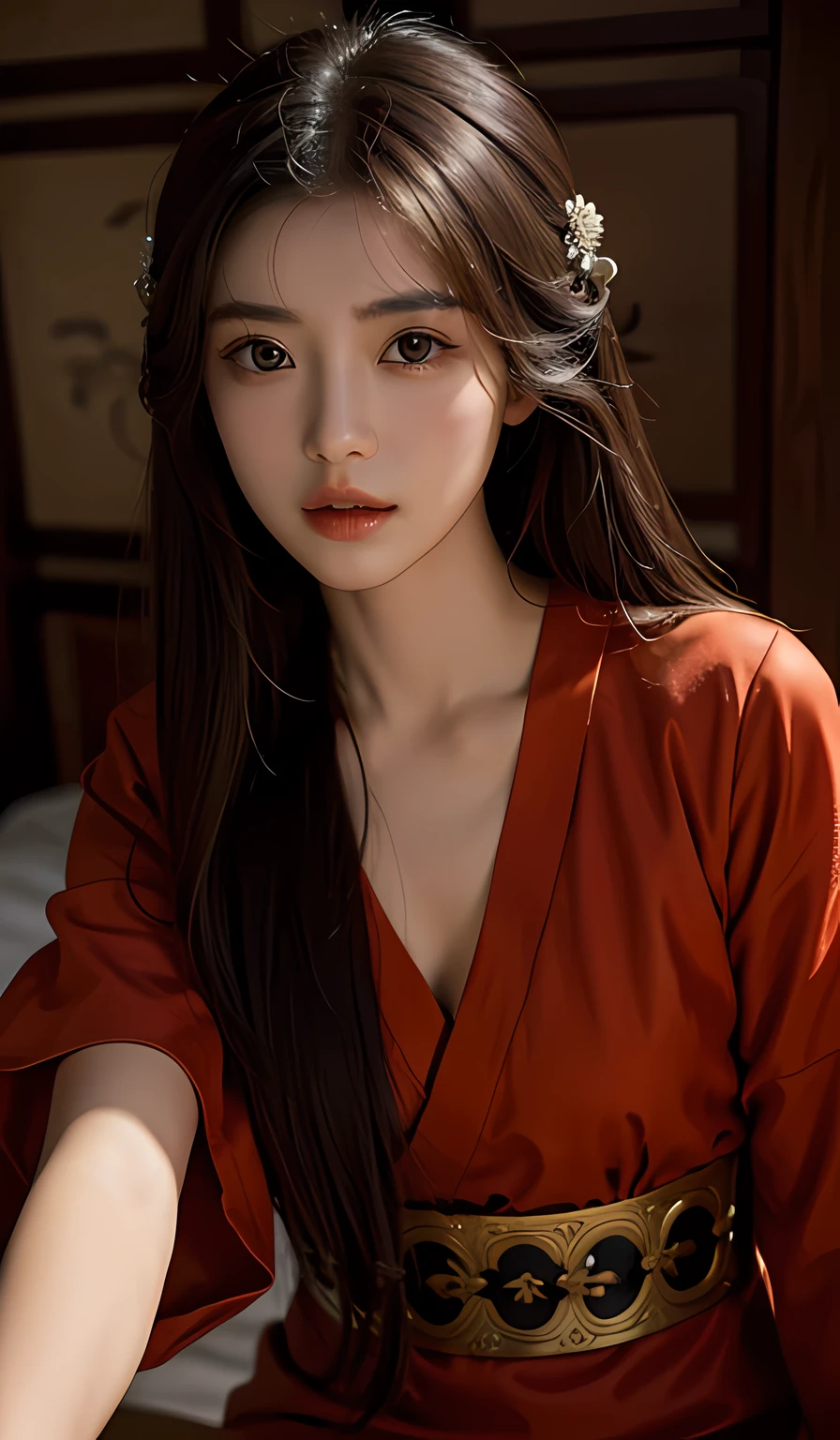 best quality, masterpiece, highres, wuxia 1girl, china dress, super Beautiful face, super beautiful eye, super beautiful hair