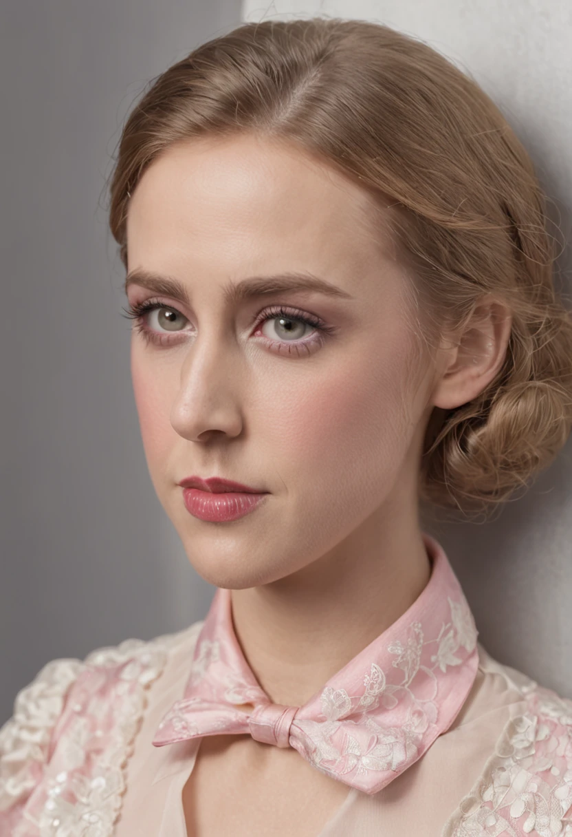 Ryan Gosling's Ken dressed in a pink nazi officer costume in barbieland beach