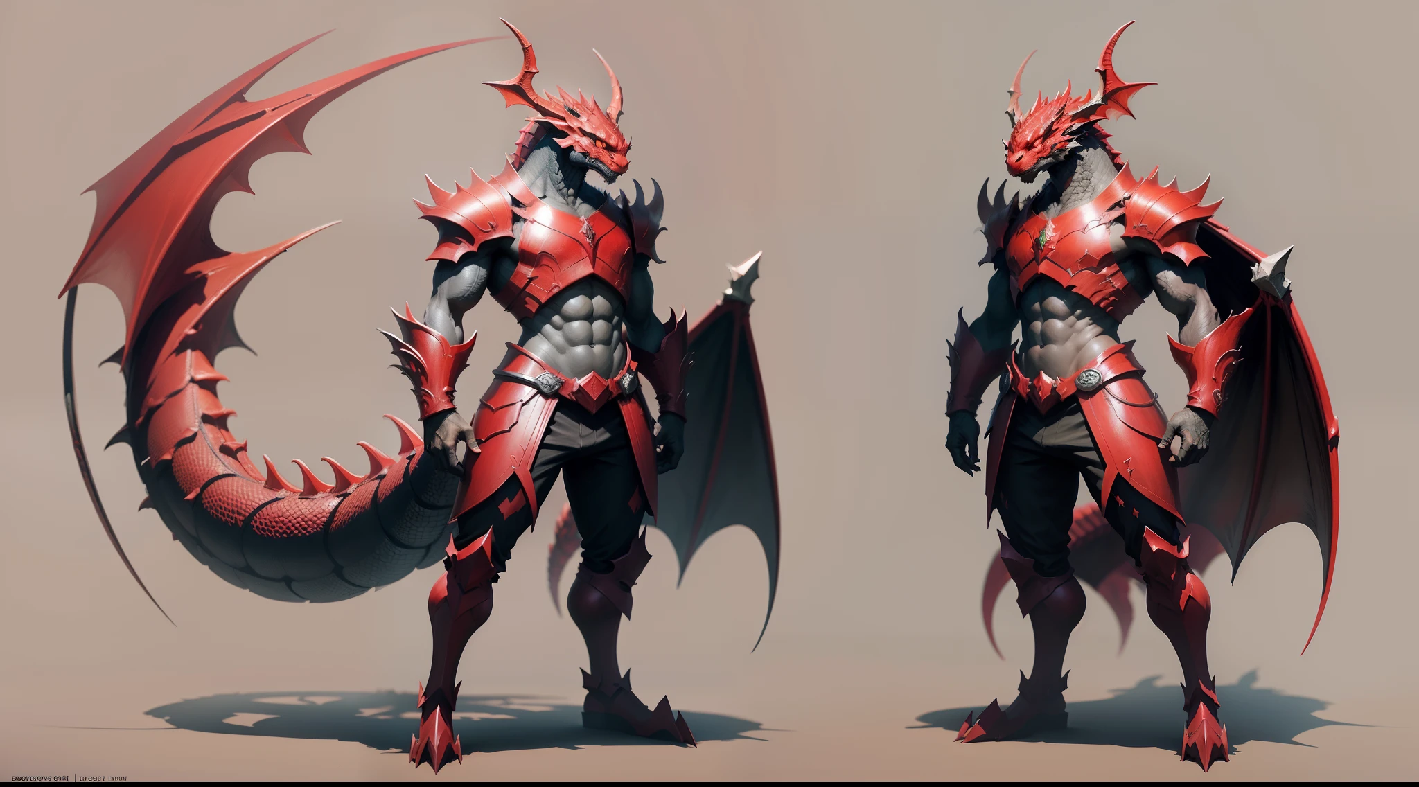 Dragon color red Concept art fantasy