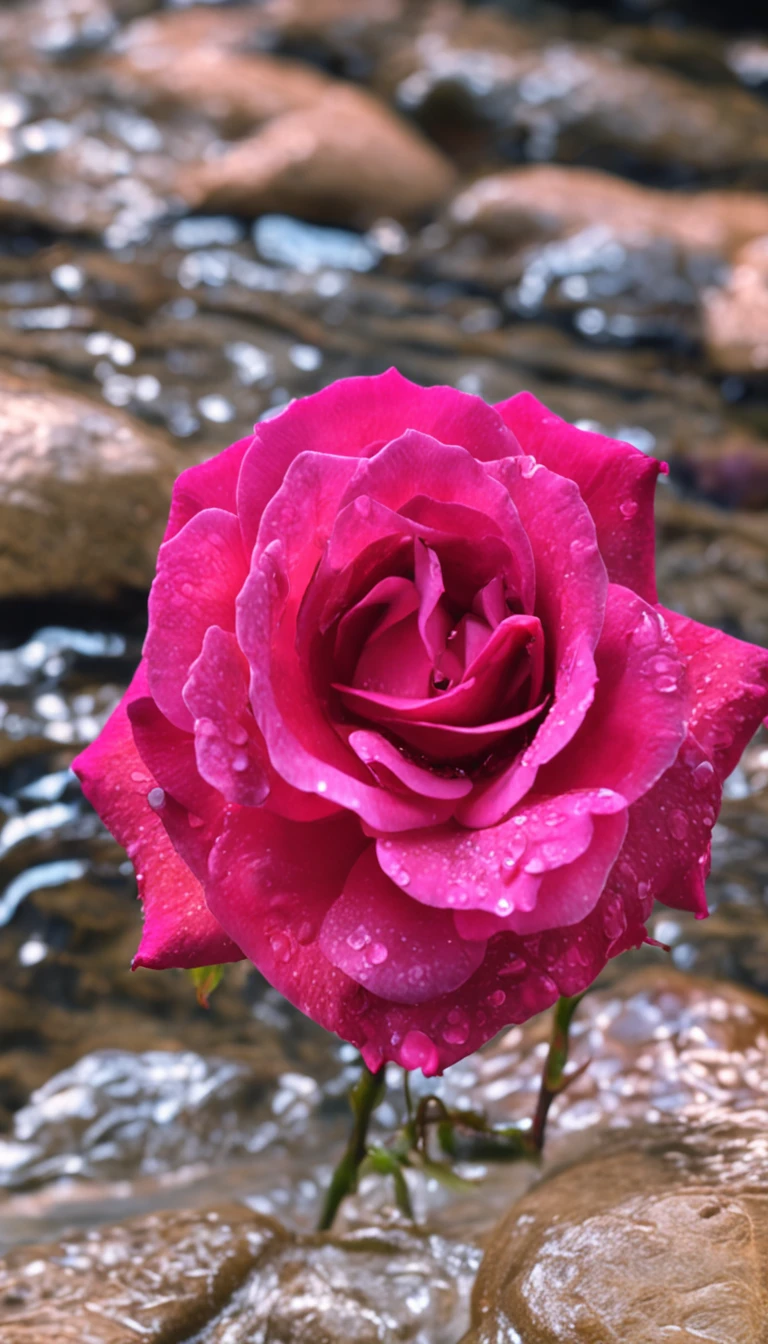 Rose flower，Flowers in the water，flower  sea。