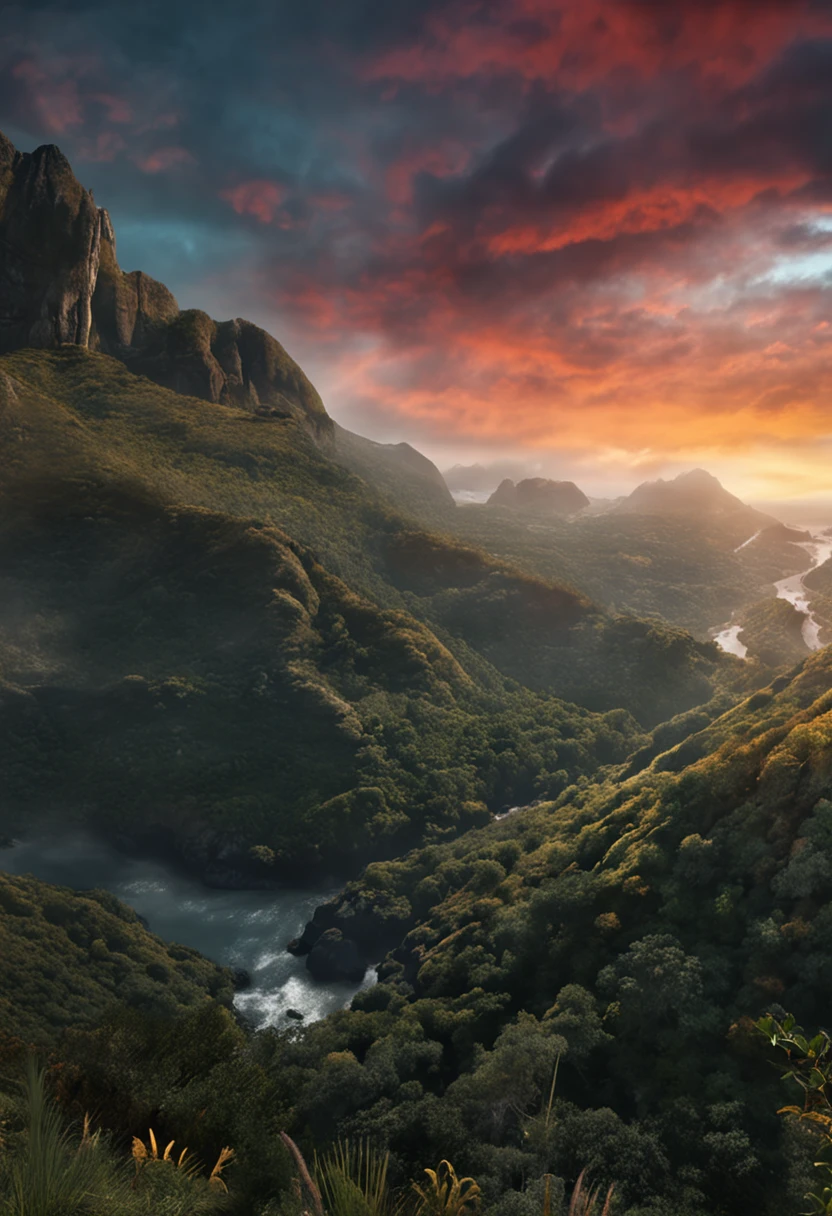 Dwayne Johnson, Ultra Realista, 8k, excellent lighting, alta qualidade, ultra detalhado, com fundo em uma vista da natureza, qualidade humana e muito detalhista