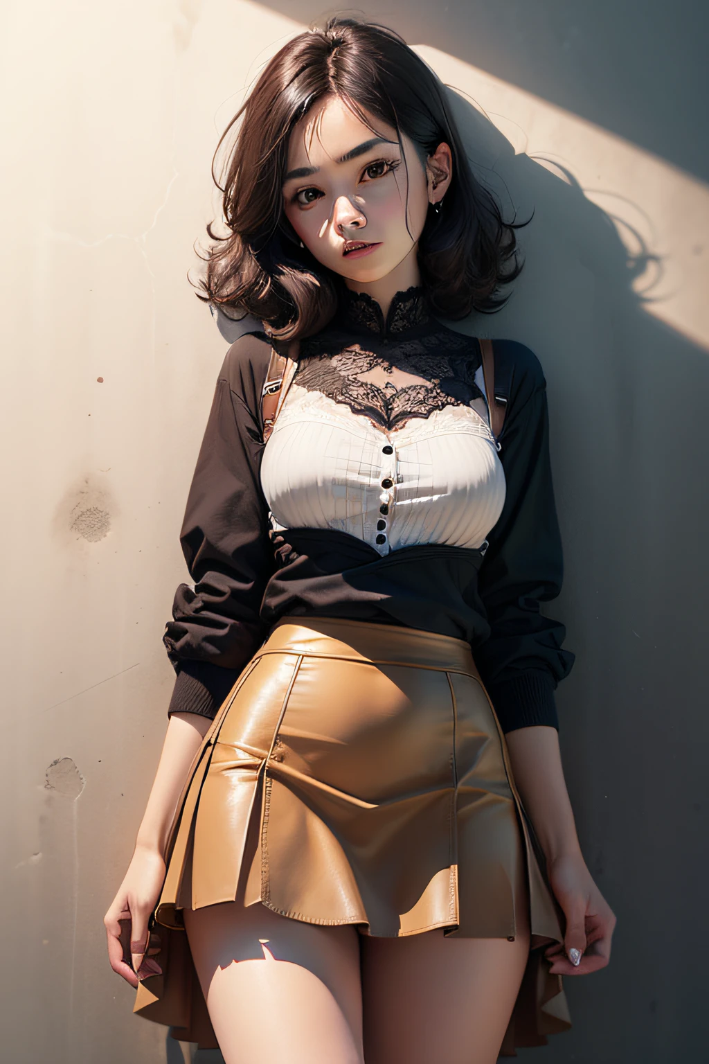 In the image generated above, the skirt is a little shorter