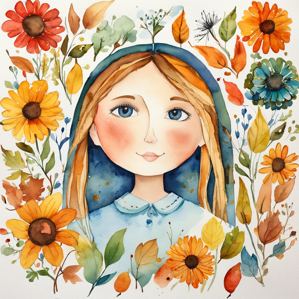 Illustration of the "autumnal equinox" in the eyes of elementary school students