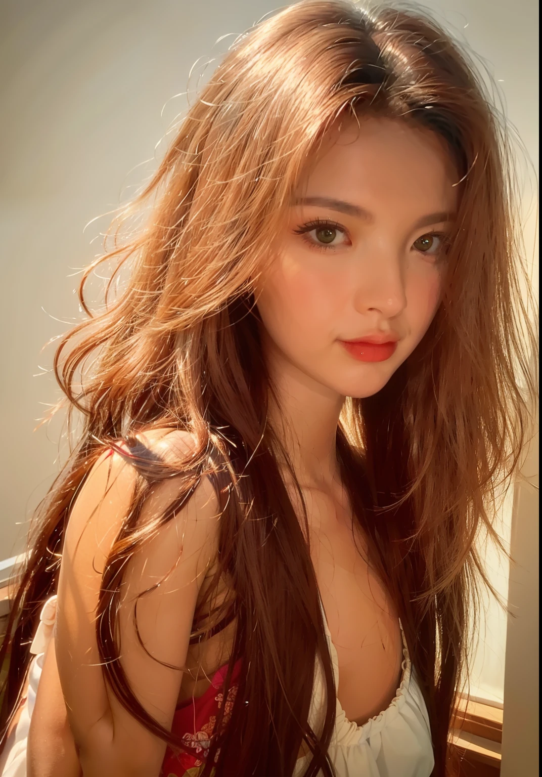 ((Best quality, 8k, Masterpiece :1.3)), 1girl, Pretty woman with slender abs :1.3, (Medium-long hair, Huge breasts :1.2) :1.1, Ultra-detailed face, Detailed eyes, Double eyelid, NSFW:8