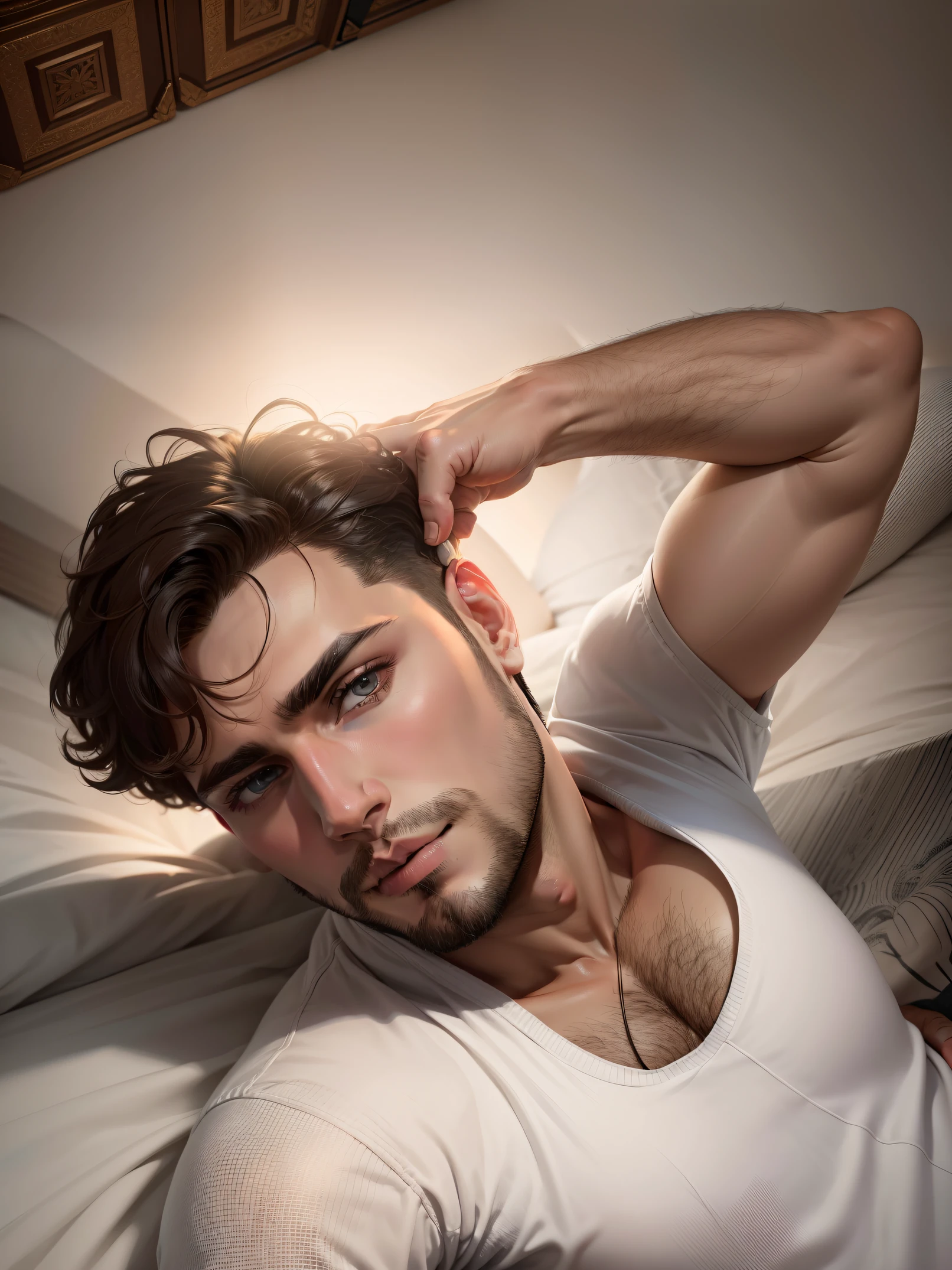 Change background handsome boy with beautiful face