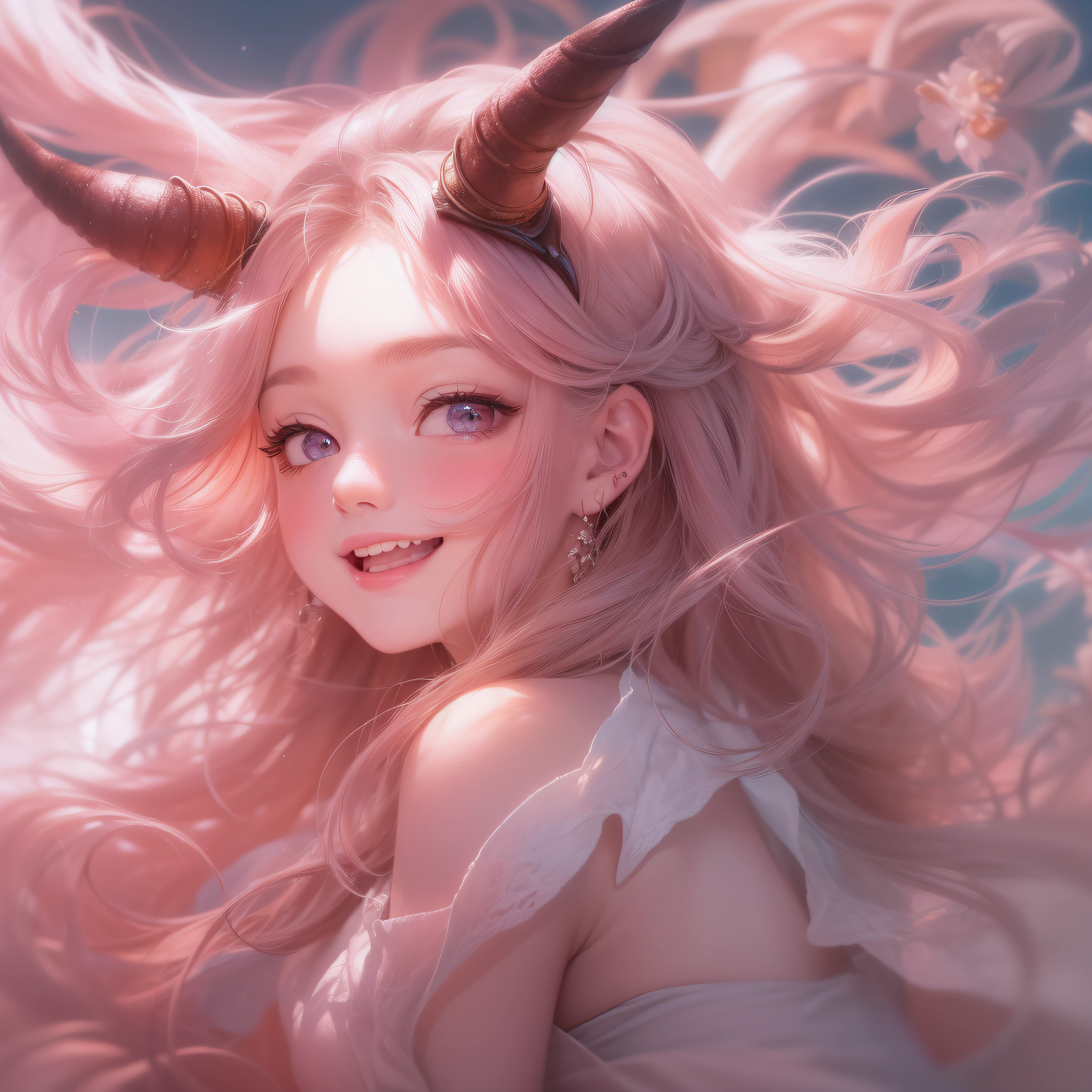 Focus on ∞、Focus on ∞、Focus on ∞、Close up of smiling face with open mouth、Close up of smiling face with open mouth、Close up of smiling face with open mouth、Close up of smiling face with open mouth、Close up of smiling face with open mouth、(masterpiece、realisitic、hight resolution)、(1 girl in):1.2)、Do-Up Eye、Korean Girl、(Best Quality), (masutepiece), (1girl in), Solo, Beautiful Girl, Perfect face, Hands hide, Big Breast,Swimsuit Costumes, Cool pose、dreamlikeart、Highly detailed airbrush art(((Surreal))、intricate detailes、Volumetric lighting、(masterpiece:1.2)、(top-quality)、The ultra-detailliert、(The composition of the movement:1.4)、Highly detailed colorful details、(Irridescent color:1.2)、(Bright lighting、Atmospheric lighting)、dream-like、Magical、dynamic compositions、Ray traching、The mirror reflects light、Shallow depth of field、crazy detail details、ultra-detailliert、mixing exposure、nffsw、Super masterpiece、Her eyes are glowing pink、Hands are hidden、Staring at the pink sea。Her pink face is full of anticipation and courage for adventure.、A smile appears on her pink lips。 At the rear、The sun is slowly tilting to the west。Its light brings pink light to the surface of the sea、The swaying waves create a beautiful scene。Her eyes are clearly glowing pink。Lots of pink