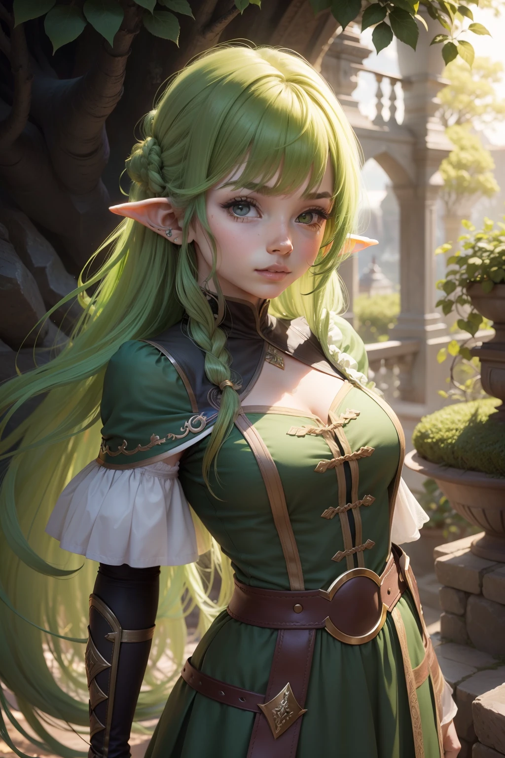 Halfling, Cabelos Verdes, Estilo Fantasia