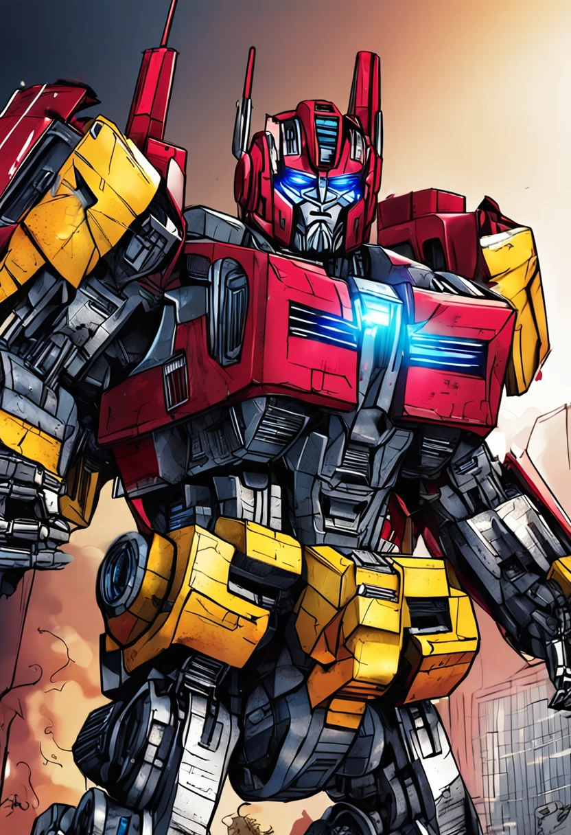 Transformers hyper-detail drawing