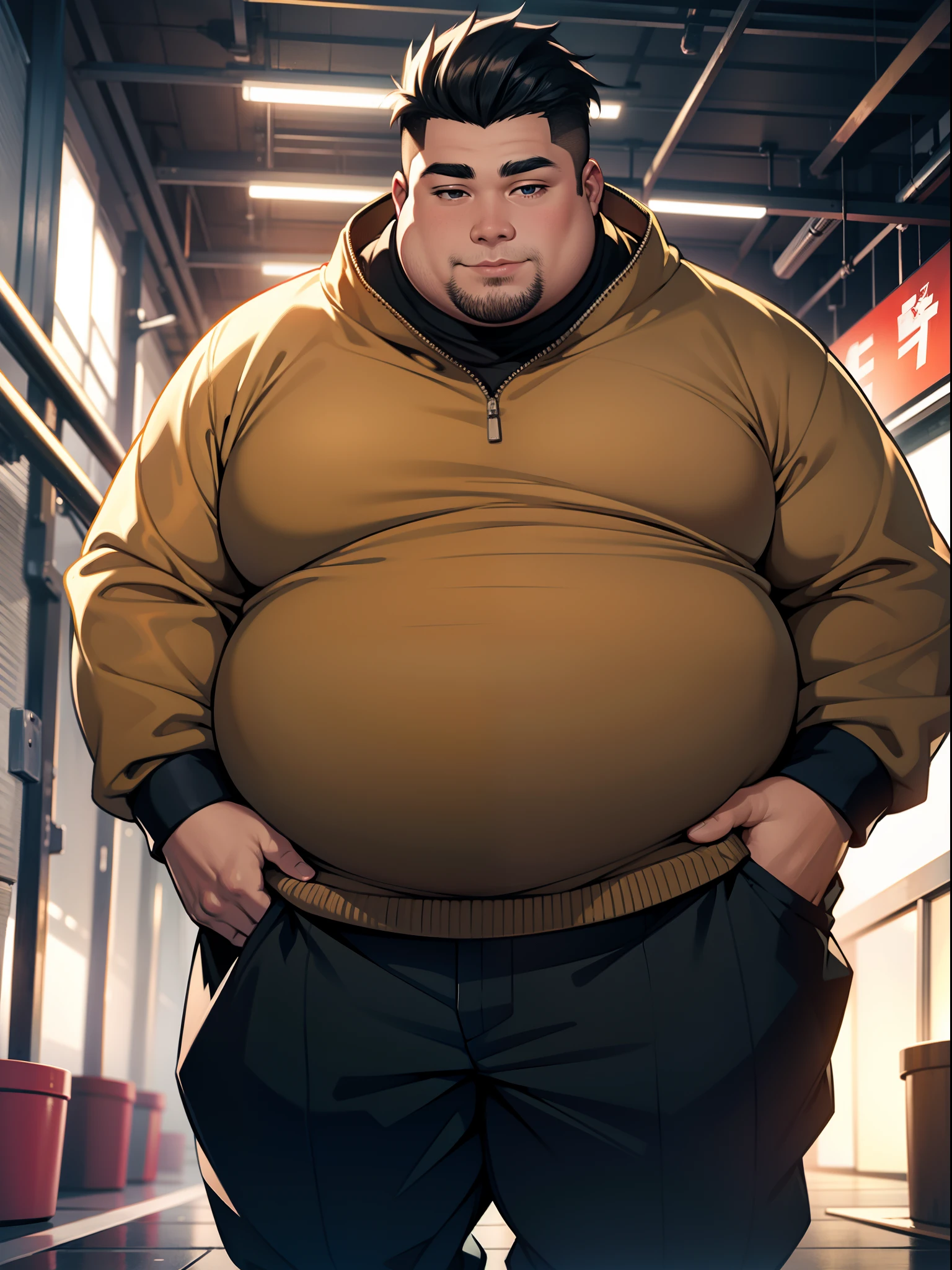 A very fat boy