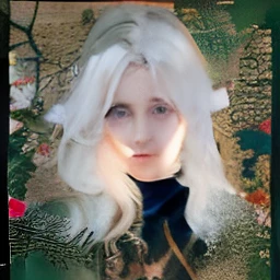 Girl,siesta, white hair,blue eyes, realistic,ultra deteil