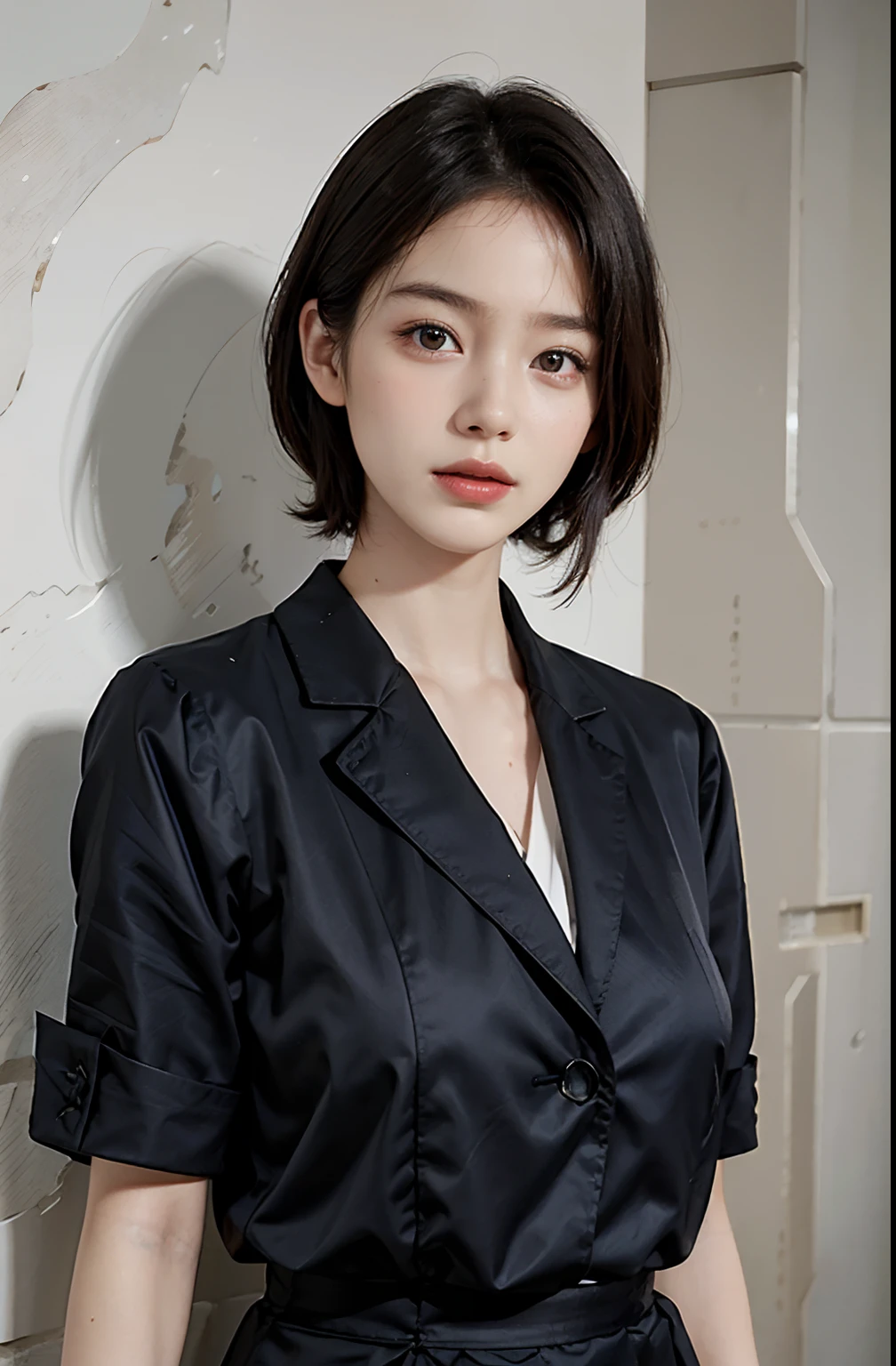 8k、alone、16 year old big breasted beauty,Super Beauty(Like the real thing),Iris,super beautiful teenager,Black short bob hair,黒と赤のSexy Exterior,Black trousers,Golden decoration,長くて大きなJapanese sword,Demon Slayer: Androgynous Beauty,What's left behind,A wonderful work of art、Wind effects:1.9、Cloud Effect:1.2、Full Rendering、Caustic soda coating、Unreal Engine、Japanese sword 1本,Cool beauty,Ultra-high resolution,super 超Realistic Skin,Ultra-precise hand-crafted detailing,1Japanese sword,smile,Photorealistic RAW photos of the highest quality。Backlight, Cinema Lighting, Film Grain, 50mm lens, Nikon D850,Realistic Skin,Fantasy art,Character Art,Ultra-high resolution,Muscular and slim body,Muscular and lean lower body,Precise facial details,What's left behind,Perfect hands,Cool sexy beauty,landscape,A lot of thick red smoke(largely),Ultra-realistic smoke,Extremely ripped abs,Muscular Beauty,Very large breasts,Sexy Exterior,Wide open chest,Body balance,smile,Makeup,Accentuate your cleavage,