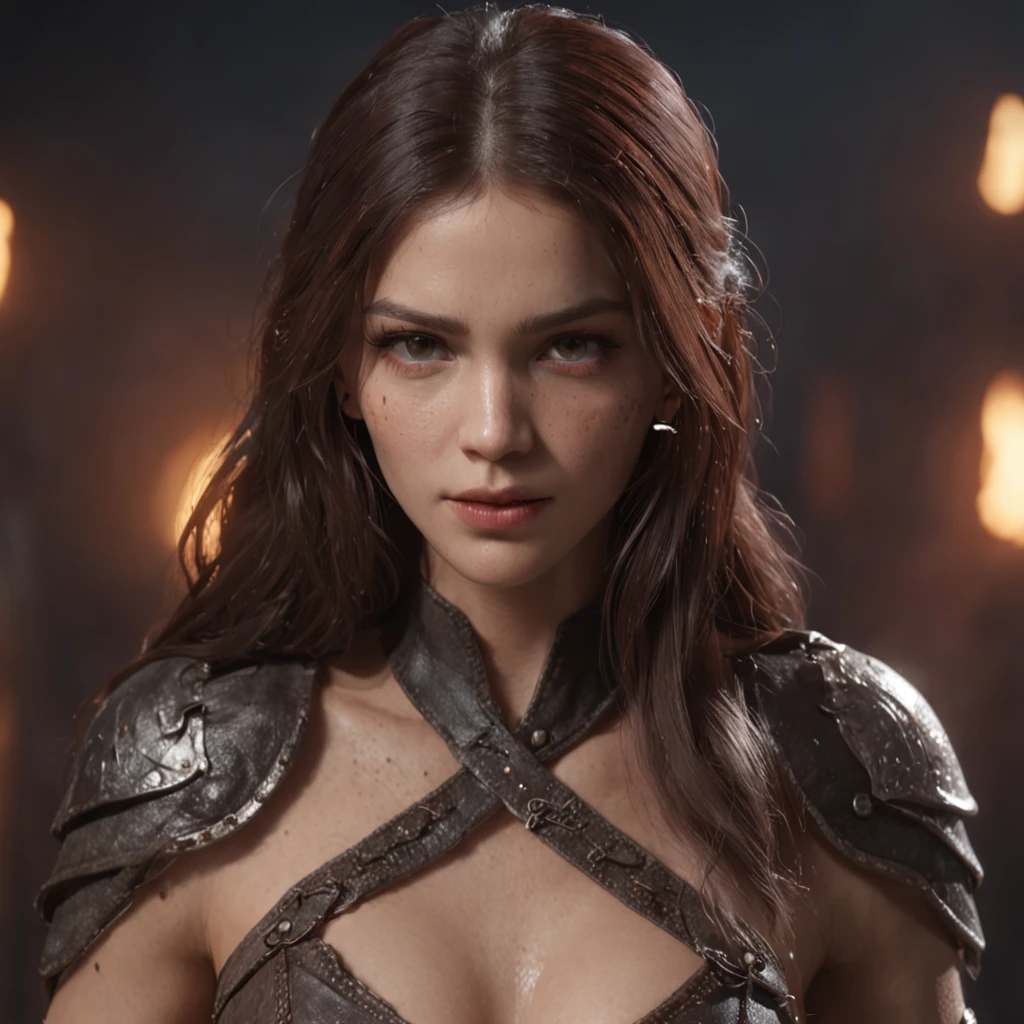(professional 3d render:1.3) af (Realistic:1.3) most beautiful artwork photo in the world, 1girl, solo, looking at viewer,large breasts,((mature female)), freckles, dark skin, sly smile, evil look, black hair, piercings, gorgeous, scars, evil, long hair, Osira, blunt bangs, egyptian theme, toned, hairy pussy, sweat, amber eyes,
Fantastic location, Majestic cluttered environment)), full body 8k unity render, action shot, skin pore, very dark lighting, heavyshading, Detailed, Detailed face, (vibrant, photograph realistic, Realistic, Dramatic, Dark, Sharp focus, 8K), (Old leather garments damaged by weathering:1.4), ((((Wear fur)))), (Intricate:1.4), decadent, (Highly detailed:1.4), Digital painting, rendering by octane, art stations, concept-art, smooth, Sharp focus, illustration, Art germ, (loish:0.23), wlop ilya kuvshinov, and greg rutkowski and alphonse mucha gracias, (Global illumination, Studio light, volumettic light), heavy rain, particles floating, lotr, fantasy, elf, full bodyesbian, ((Dark and ancient city background:1.3)),CGSesociety,art stations