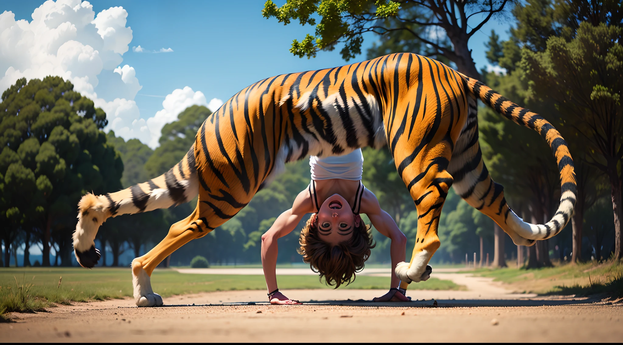 Tiger handstand