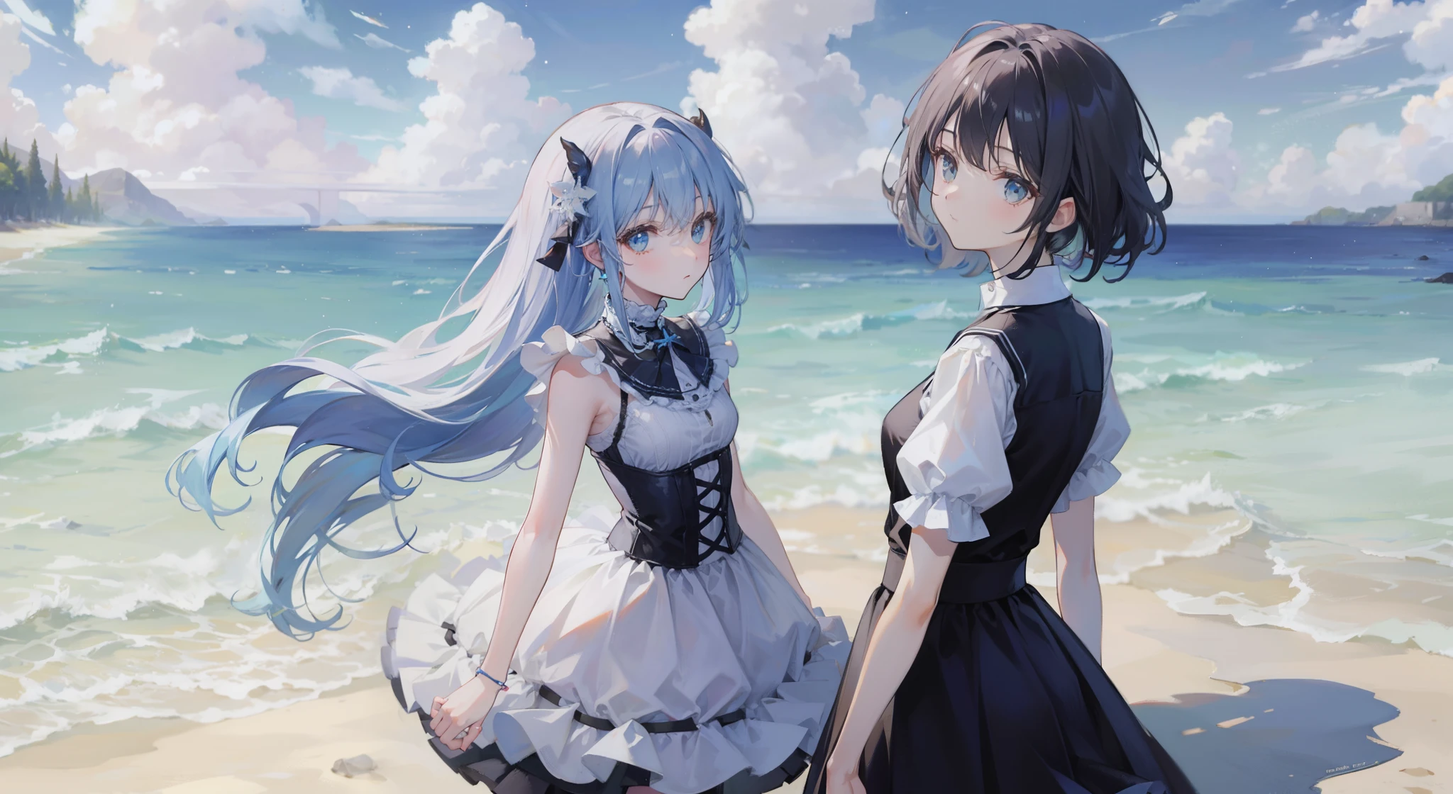 Fine sand on the beach
