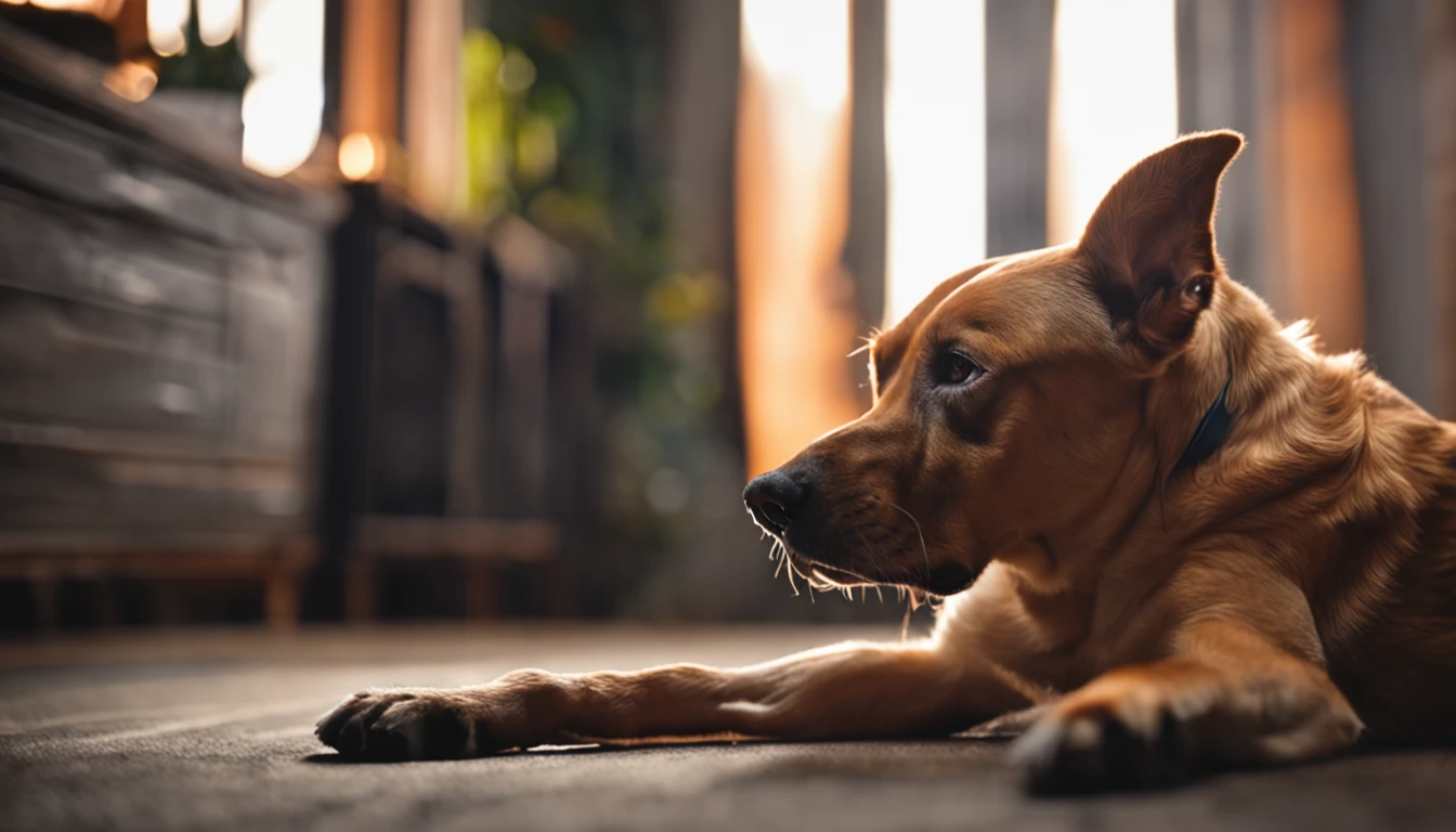 dog scratching