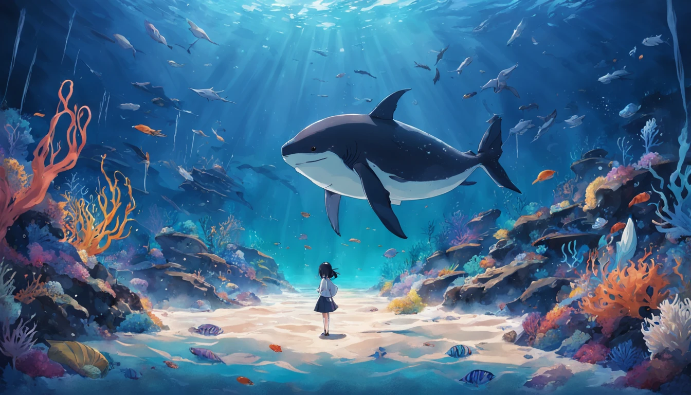 Marine life side,Scene sea