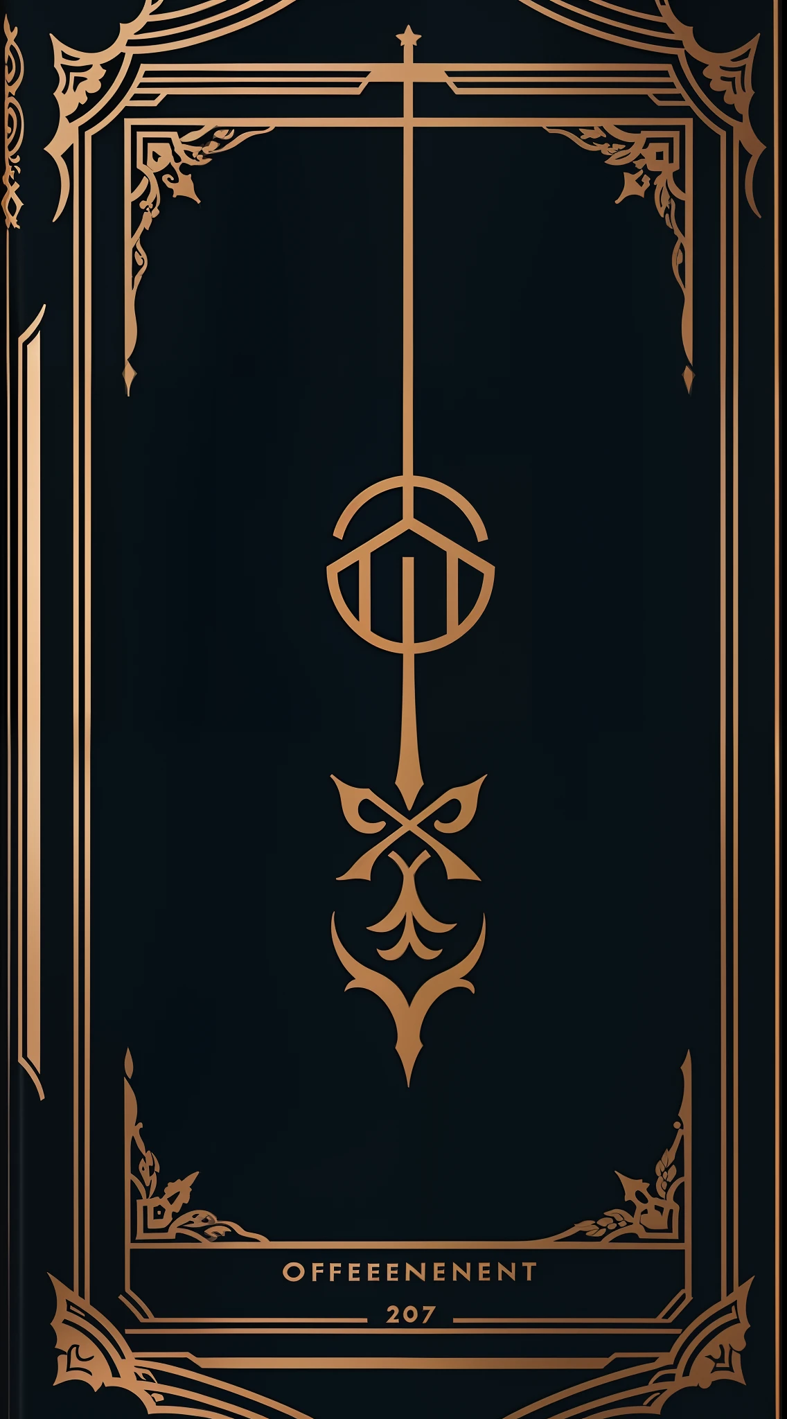 A minimalist cover for officient ceremony books