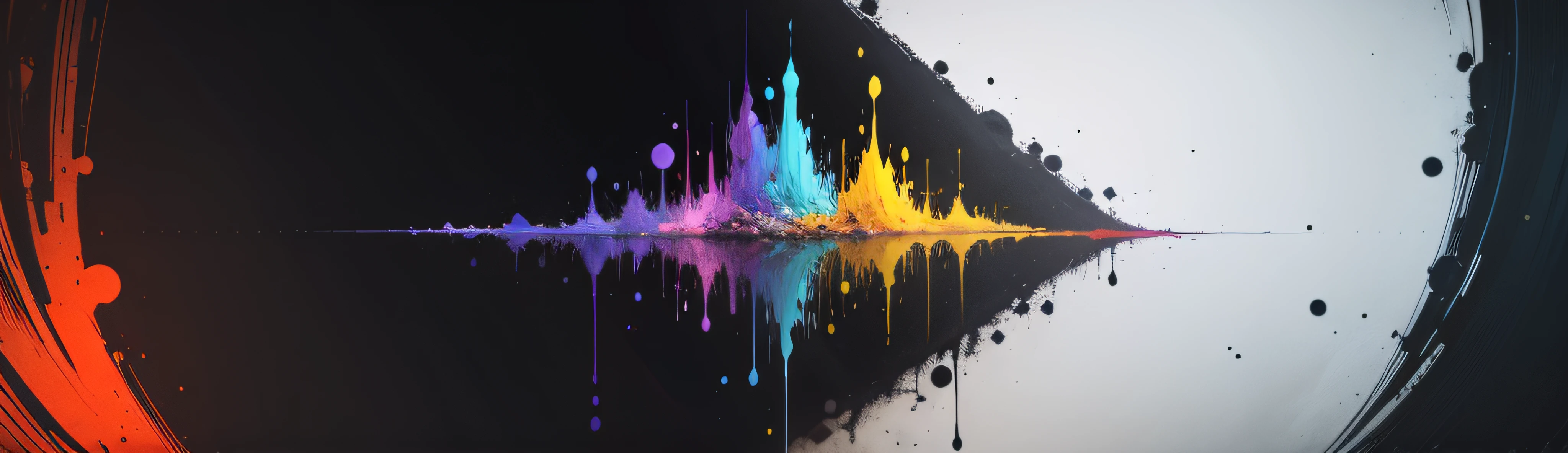 arte abstrata de virus