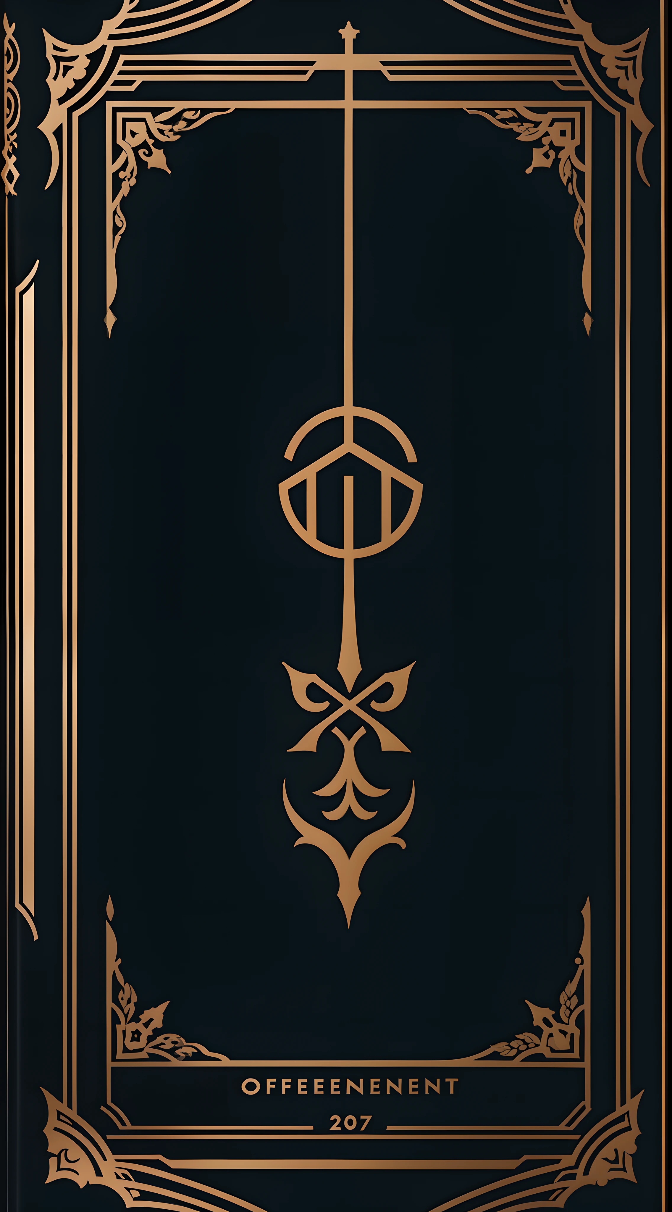 A minimalist cover for officient ceremony books